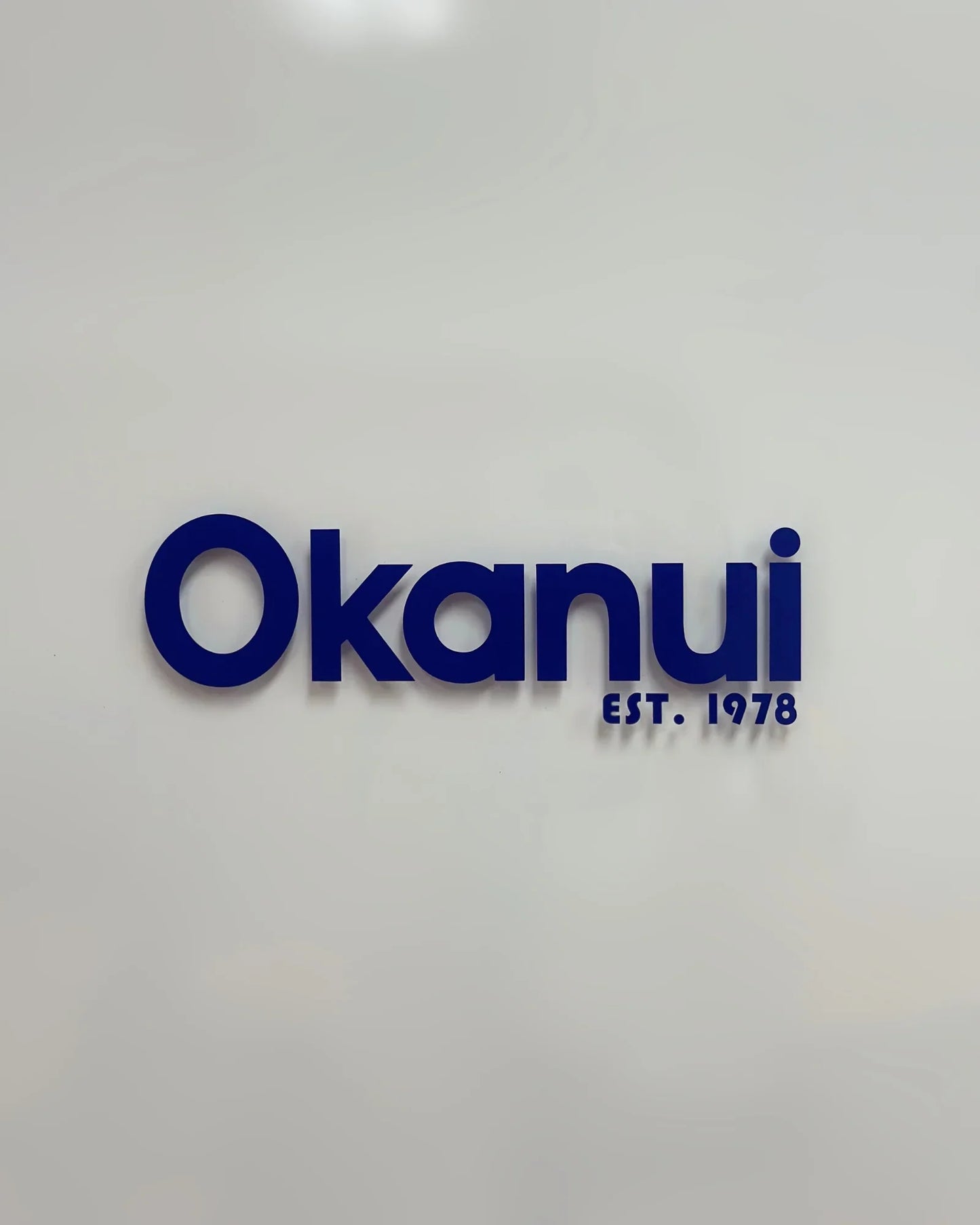 Okanui Bumper Sticker Decal - Navy