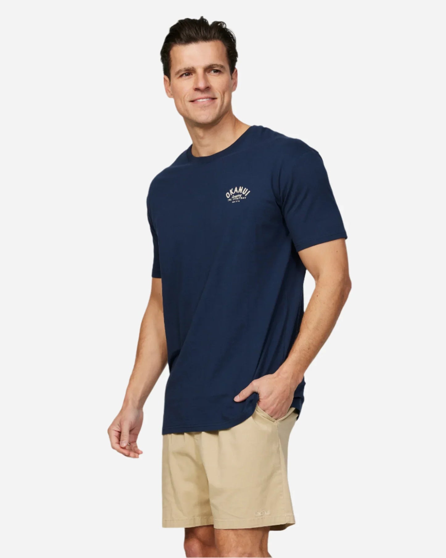 Mens Destination Lockup T'Shirt - Noosa Navy
