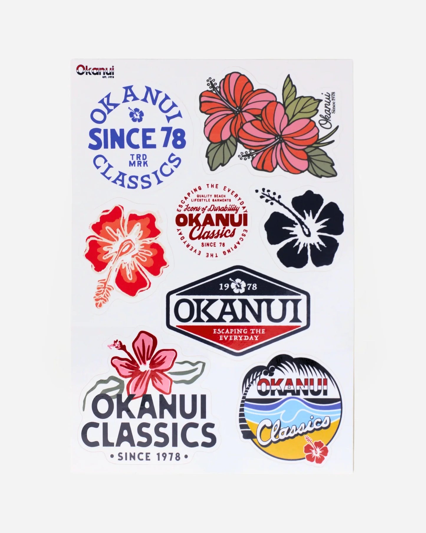 Okanui Autumn 25 - Sticker Sheet - 8 Stickers