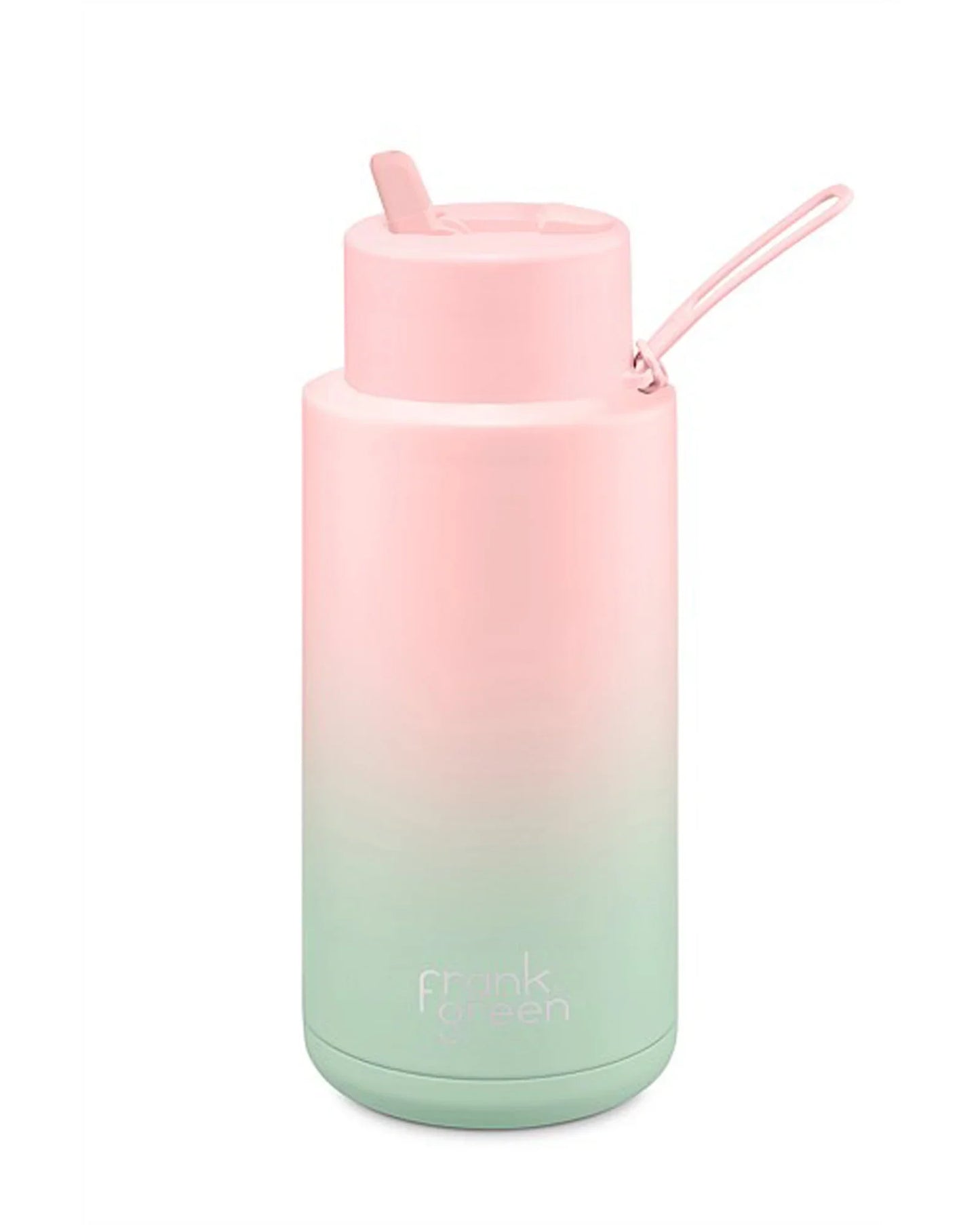 Frank Green-34oz Reusable Bottle (flip) Blushed/Mint Gelato