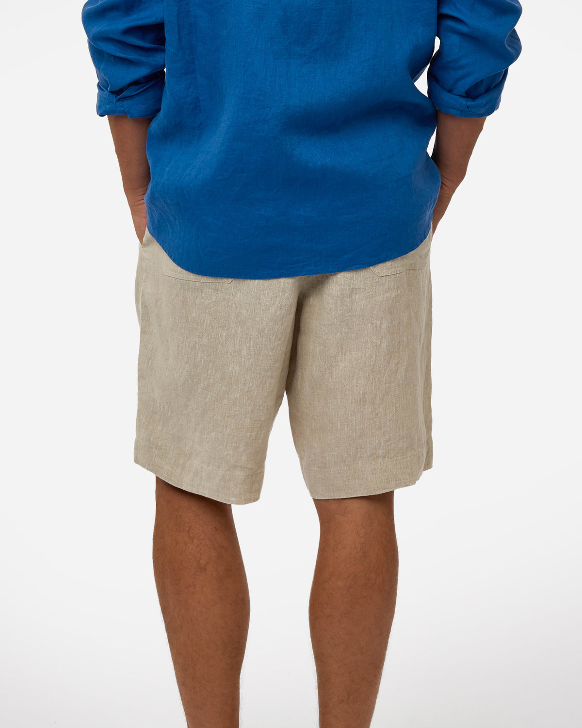 Mens Okanui Linen Short - Natural