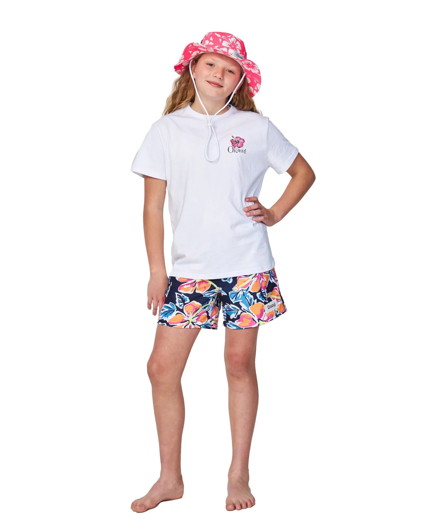 Kids - Bucket Hat - Classic Boonie - Hibiscus Pink
