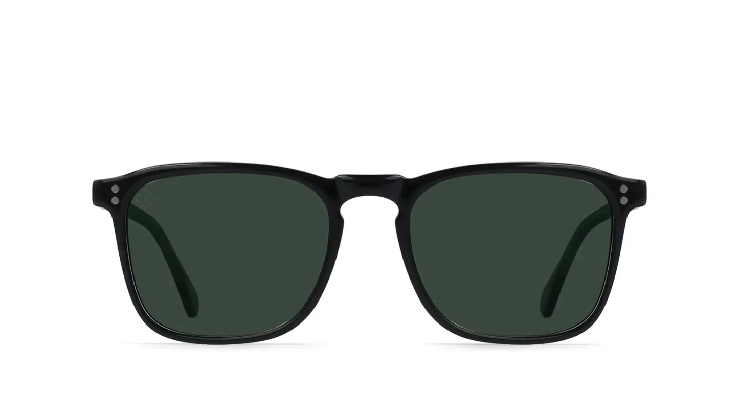 RAEN - SUNGLASSES - WILEY - Recycled Black/Green Polarized - 54