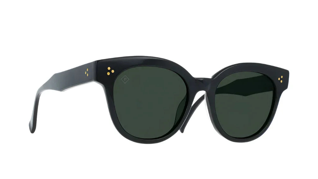 RAEN - Sunglasses - NIKOL - Recycled Black/Green Polarized - 52