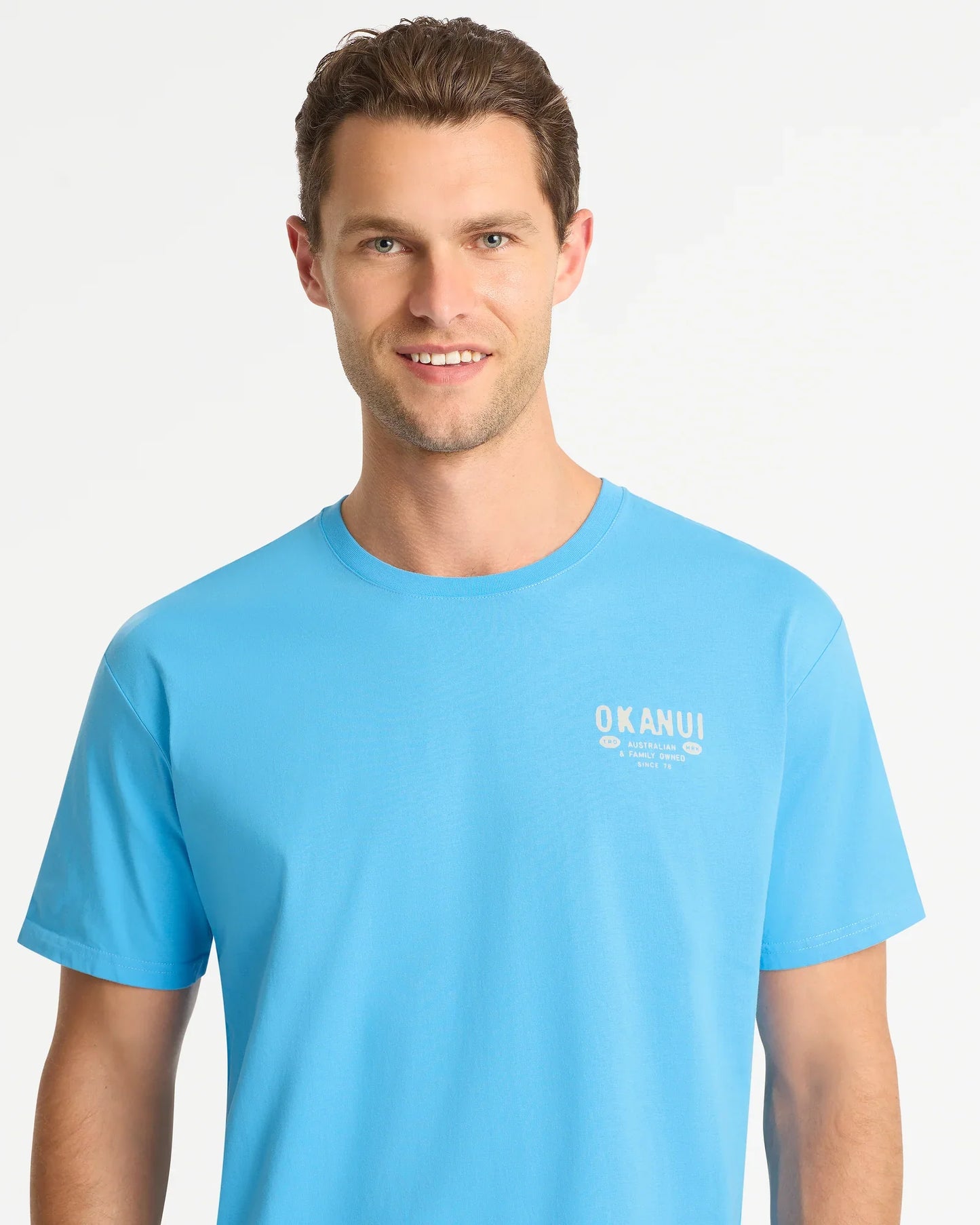 Mens Stamped T'Shirt - Azure
