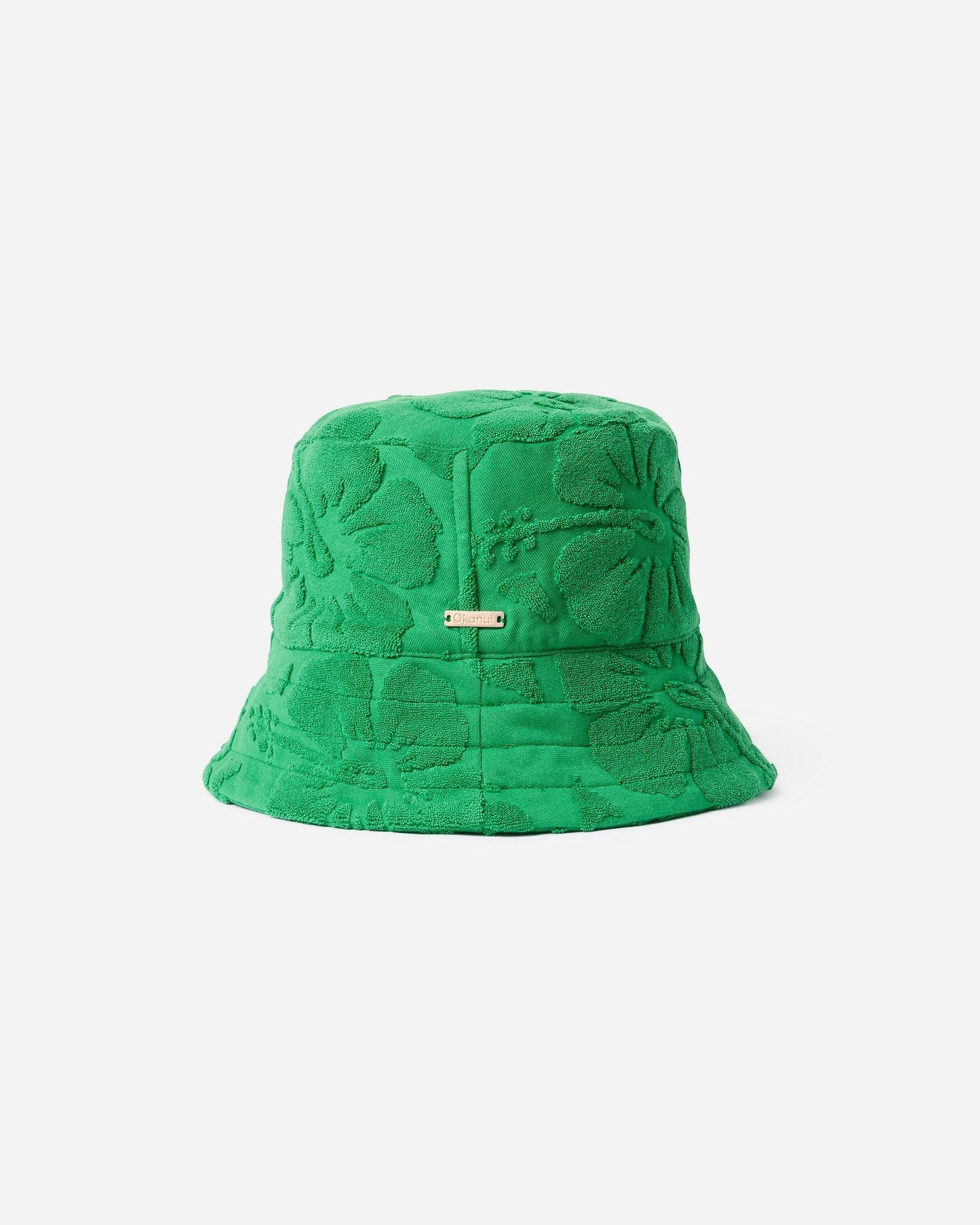 Weekend Terry Bucket Hat- Hibiscus Emerald