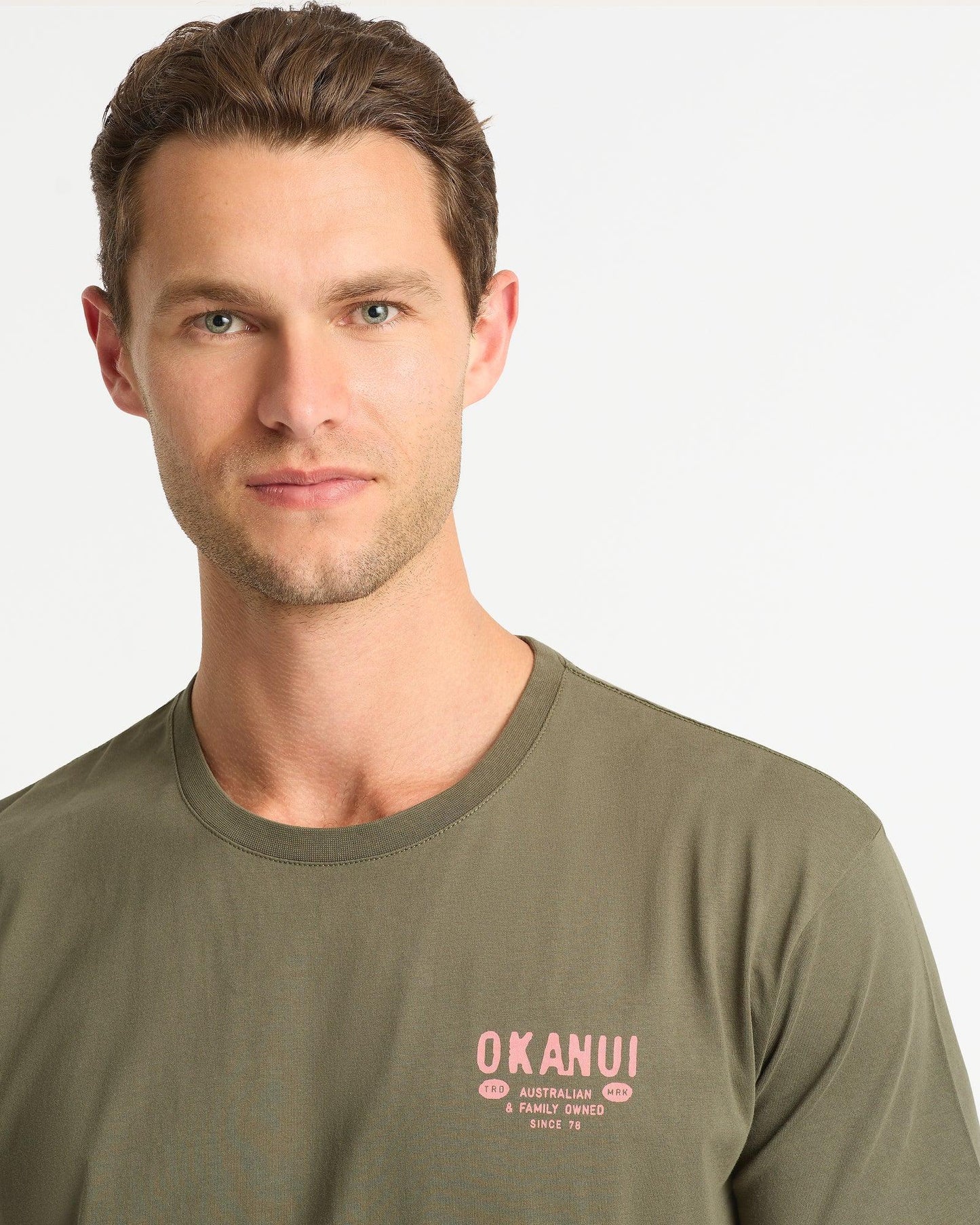 Mens Stamped T'Shirt - Olive