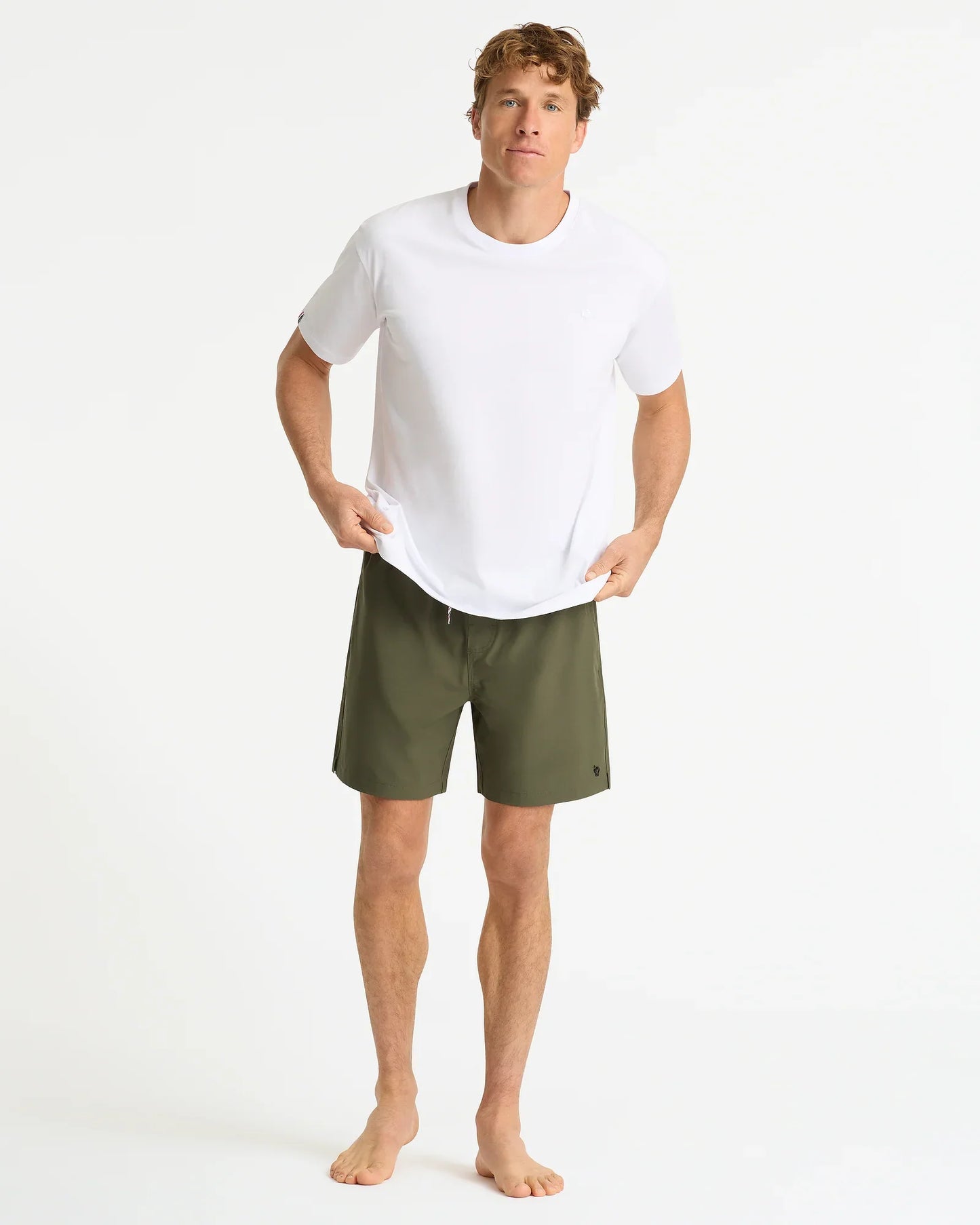 Onboard Stretch Swim Short - Olive Black