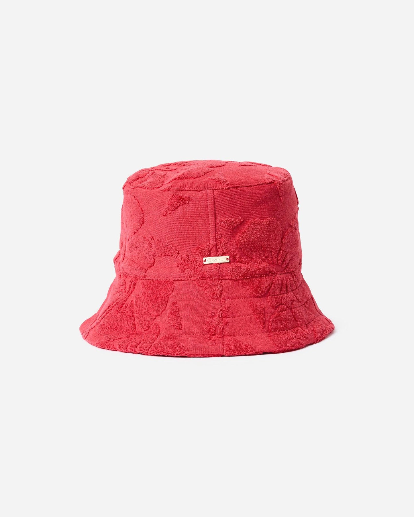 Weekend Terry Bucket Hat- Hibiscus Cherry