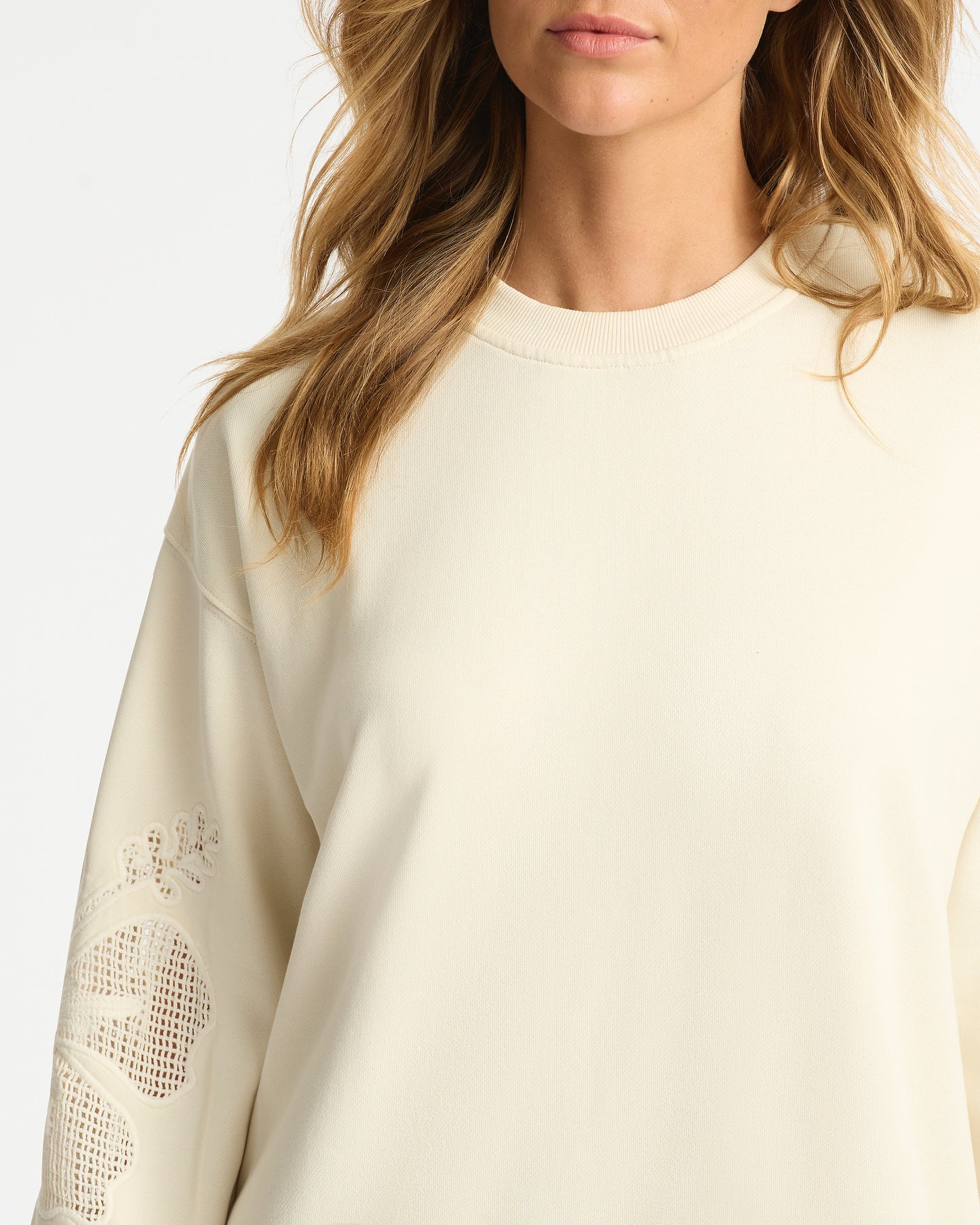 Breakfast Club Fleece Cew - Cream