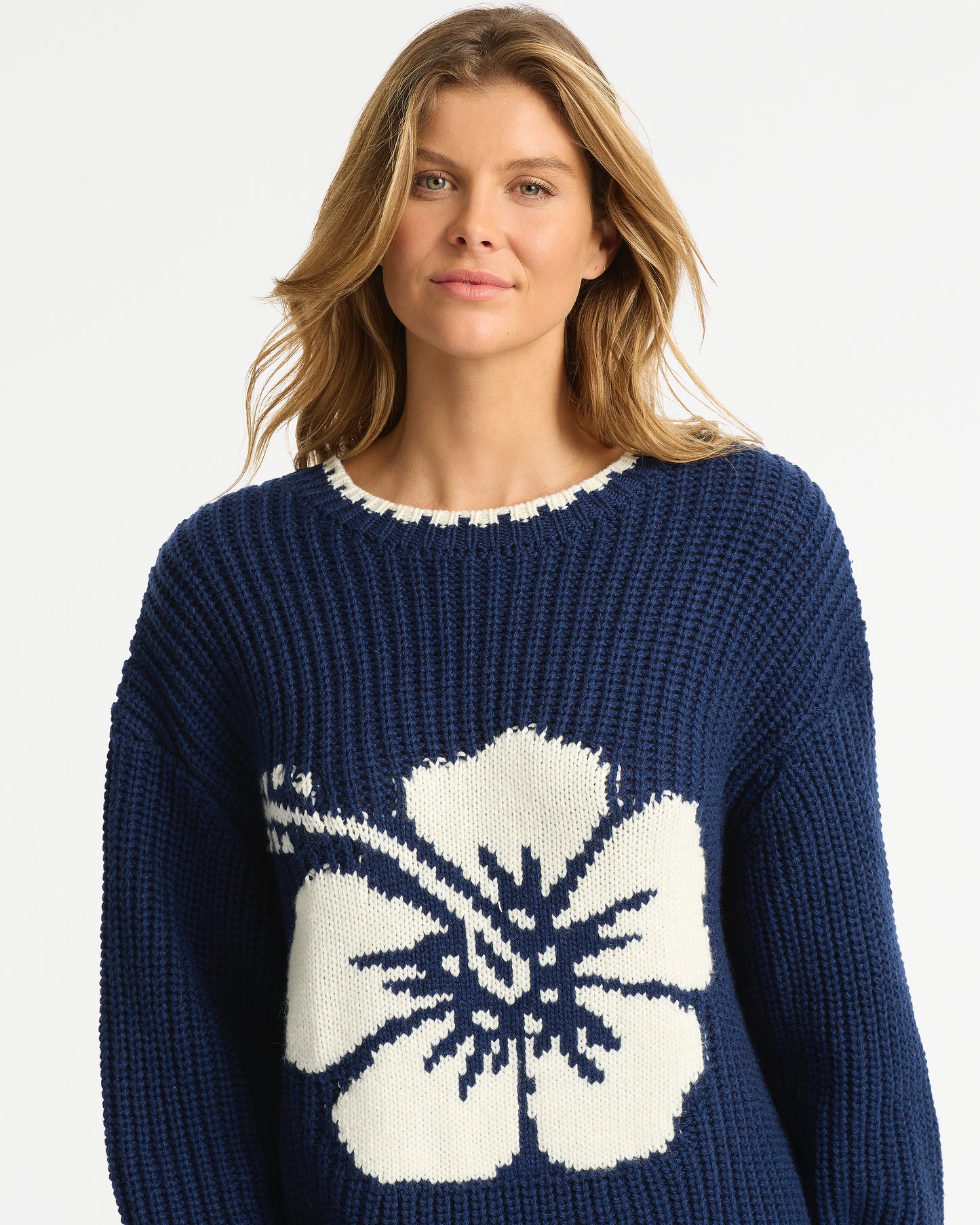 Cloud Knit - Navy Cream