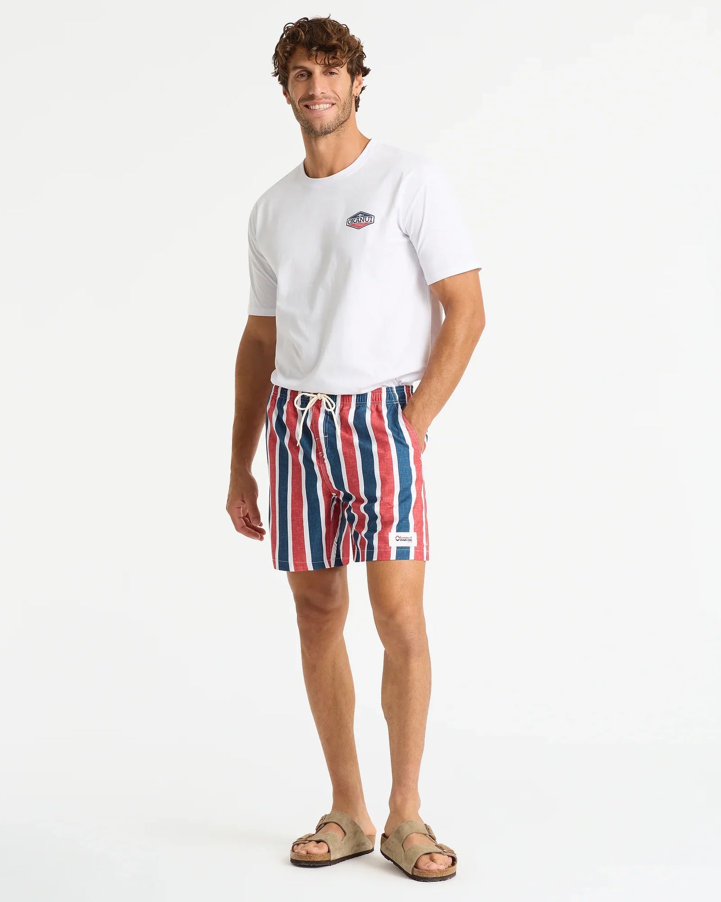 Amalfi Swimshort - Navy Red