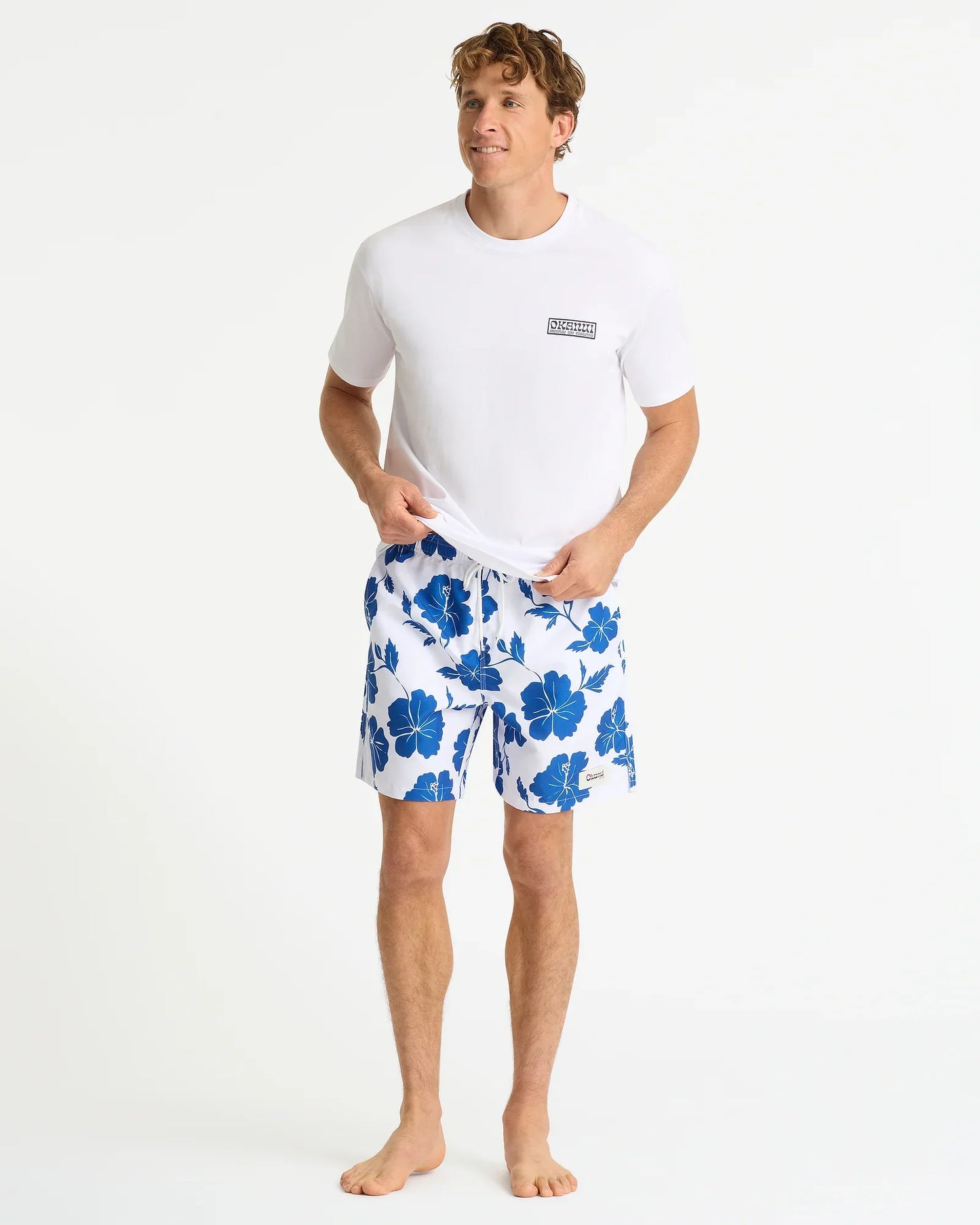 Dalton Swim Short - White Indigo