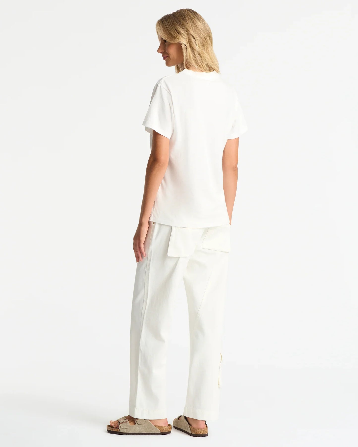 Womens Staple Boxy T'Shirt - Washed White