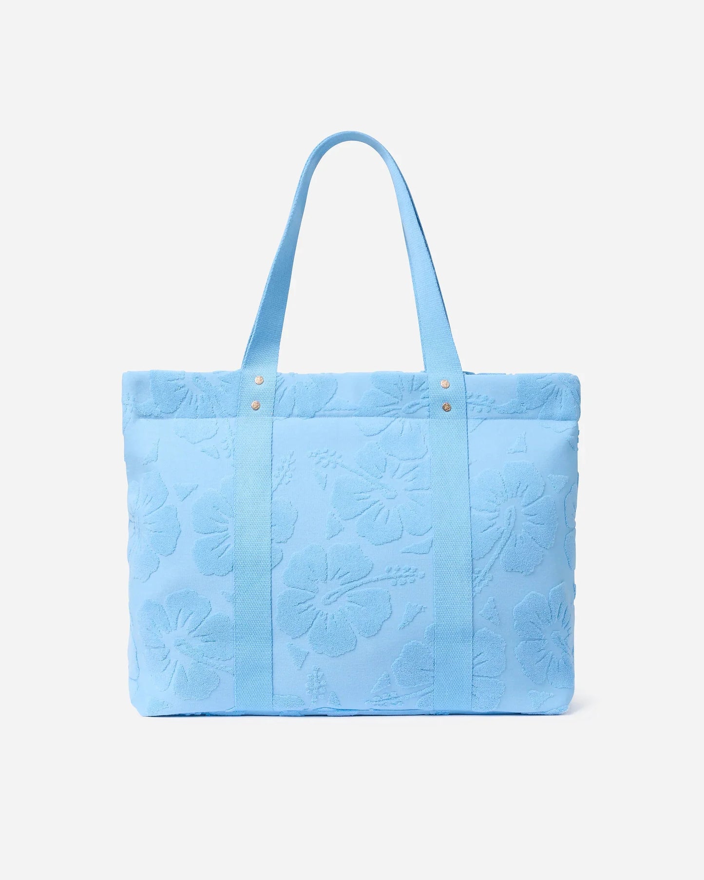 Weekend Terry Tote Bag- Hibiscus Azure