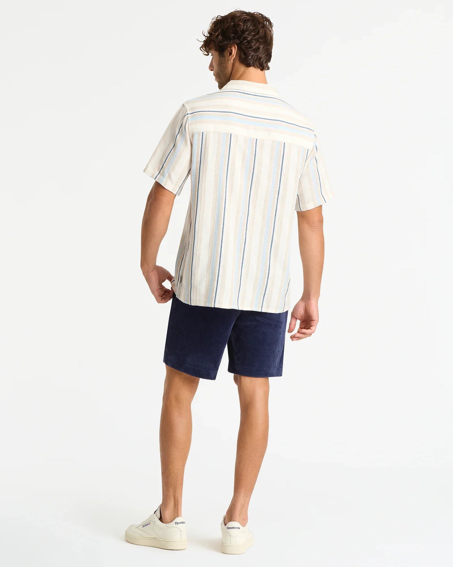 River Stripe Shirt - Natural Blue Stripe
