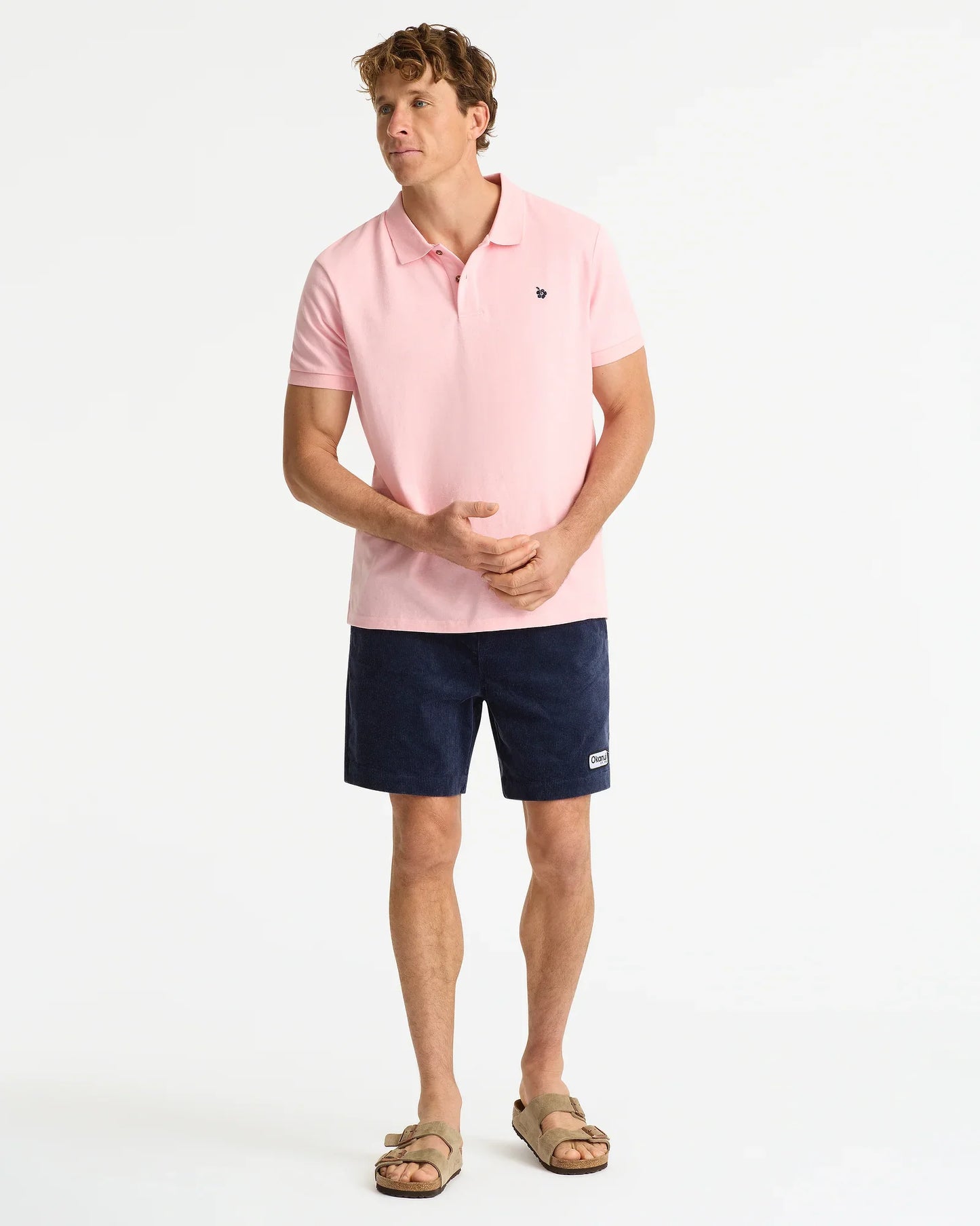 Mens Classic Polo Shirt - Pink