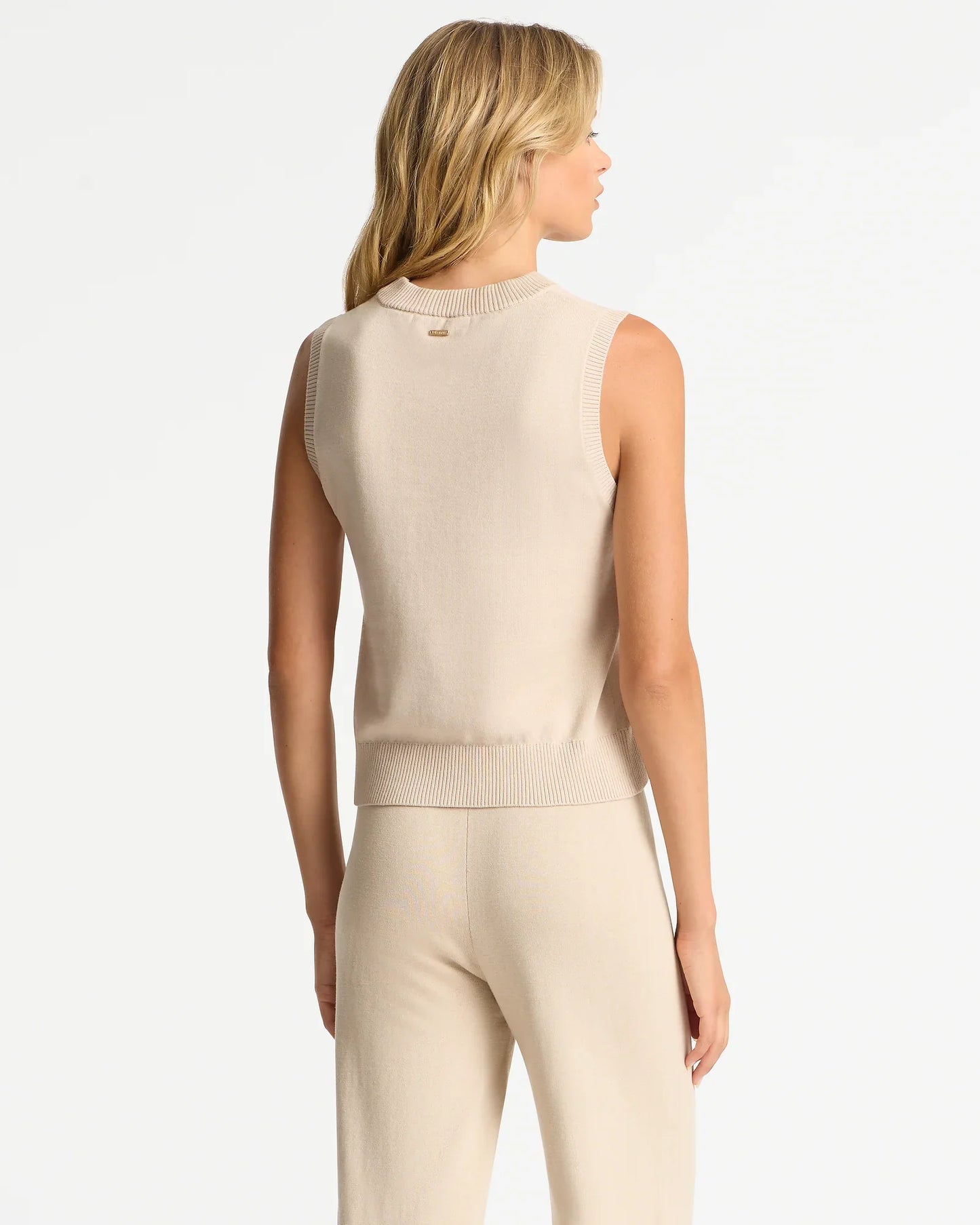 Sloane Knit Vest - Taupe Stone