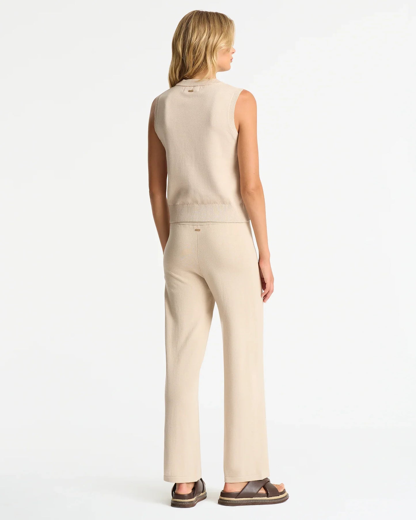 Lennox Knit Pant - Taupe