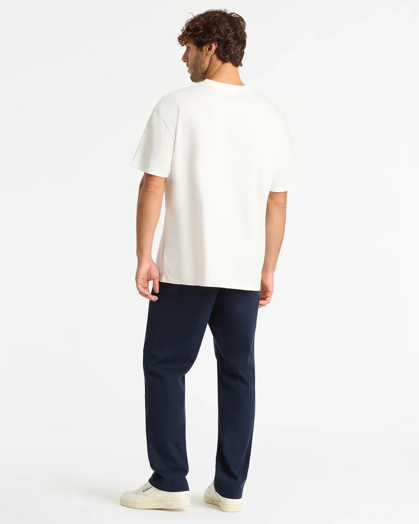 Mens Staple Boxy T'Shirt - Washed White