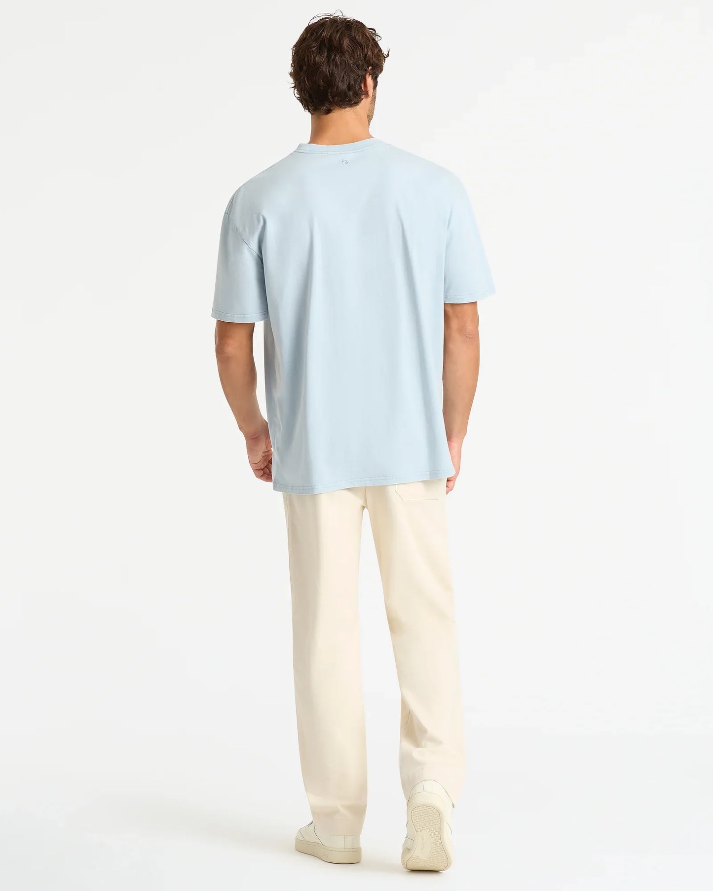 Mens Staple Boxy T'Shirt - Washed Blue