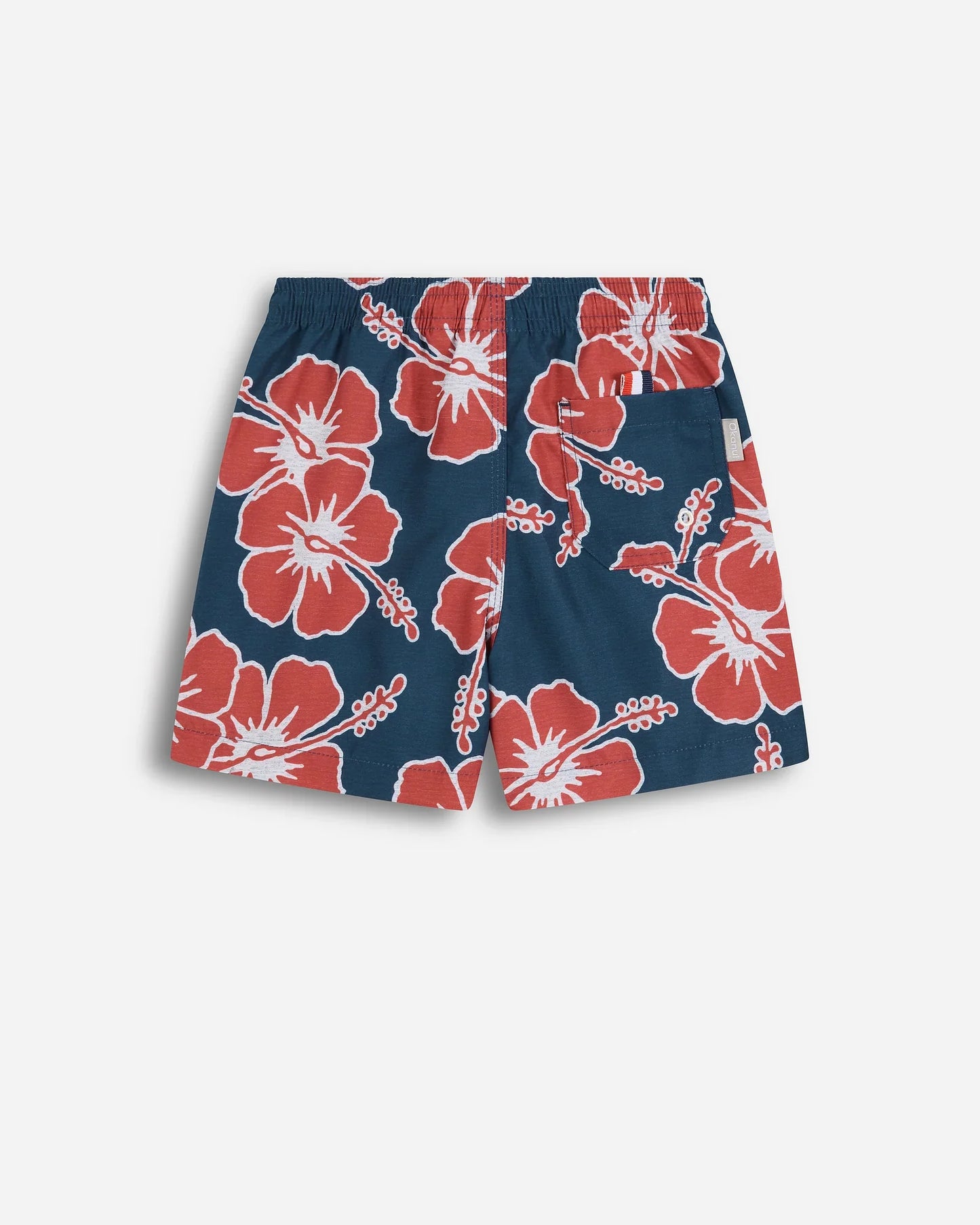 Boys Way Back When Swim Short - Navy Red