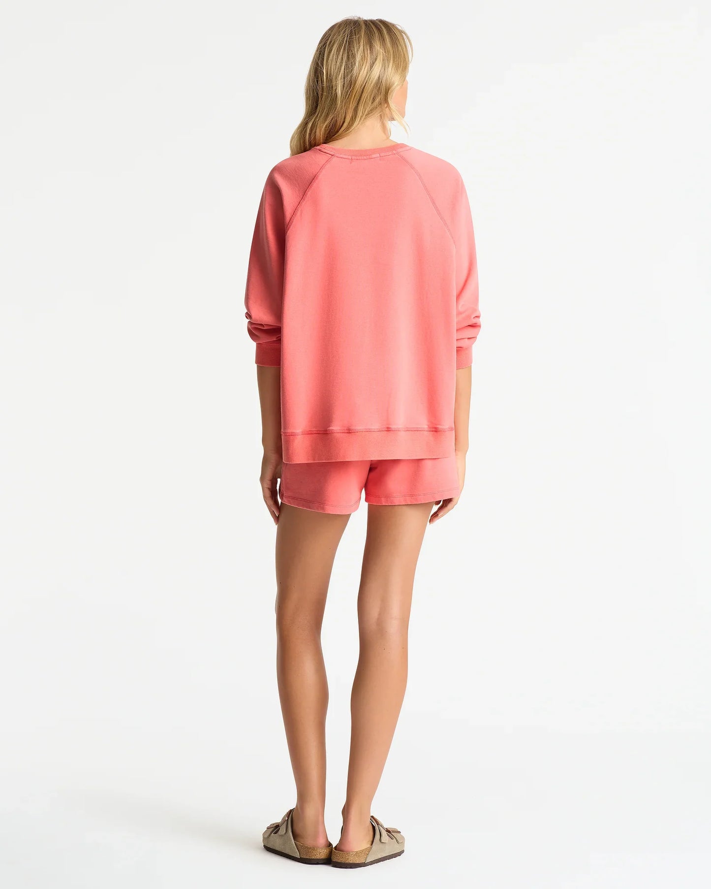 Ikon Crew Sweat - Washed Coral