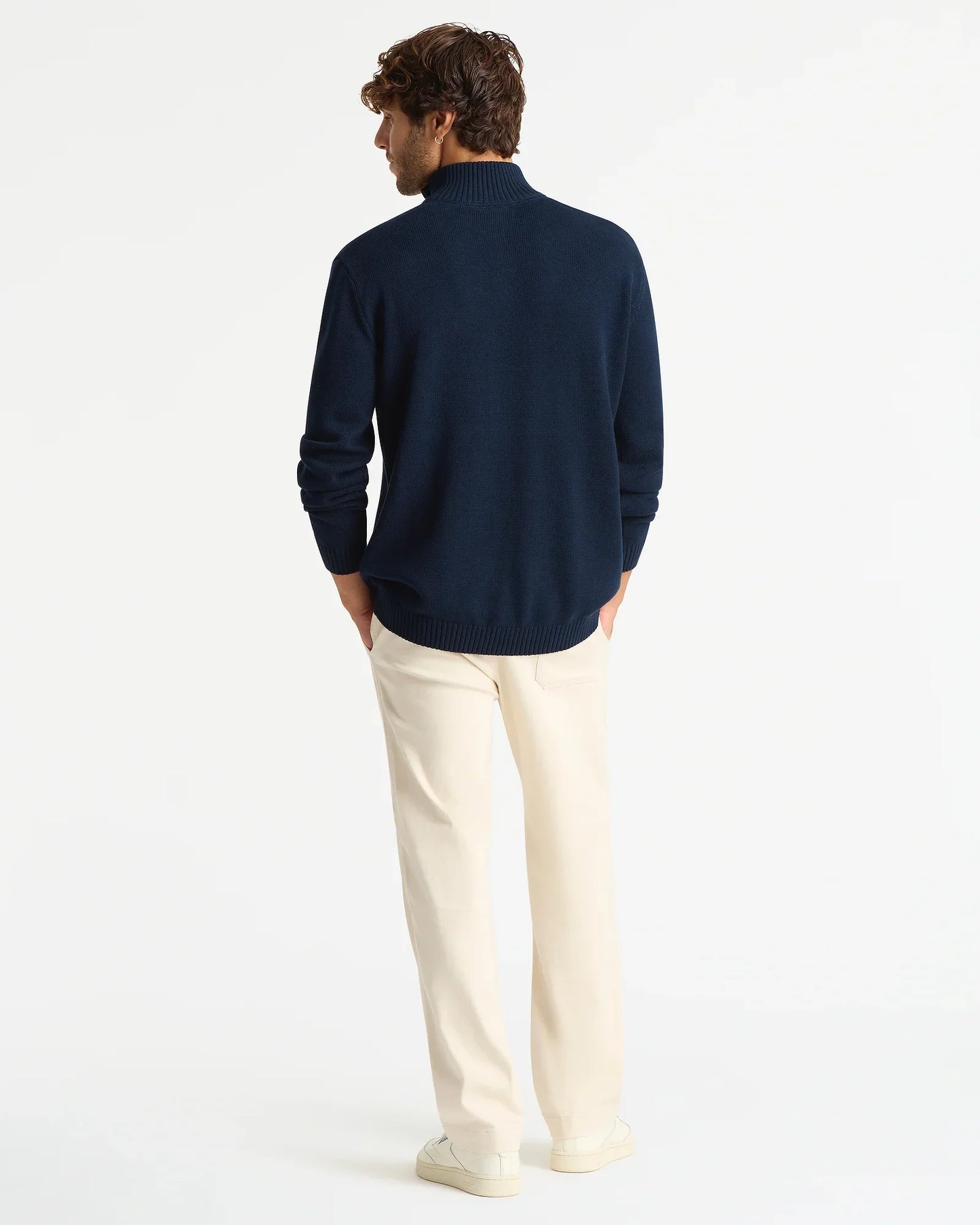 Marshall 1/2 Zip Sweater - Navy