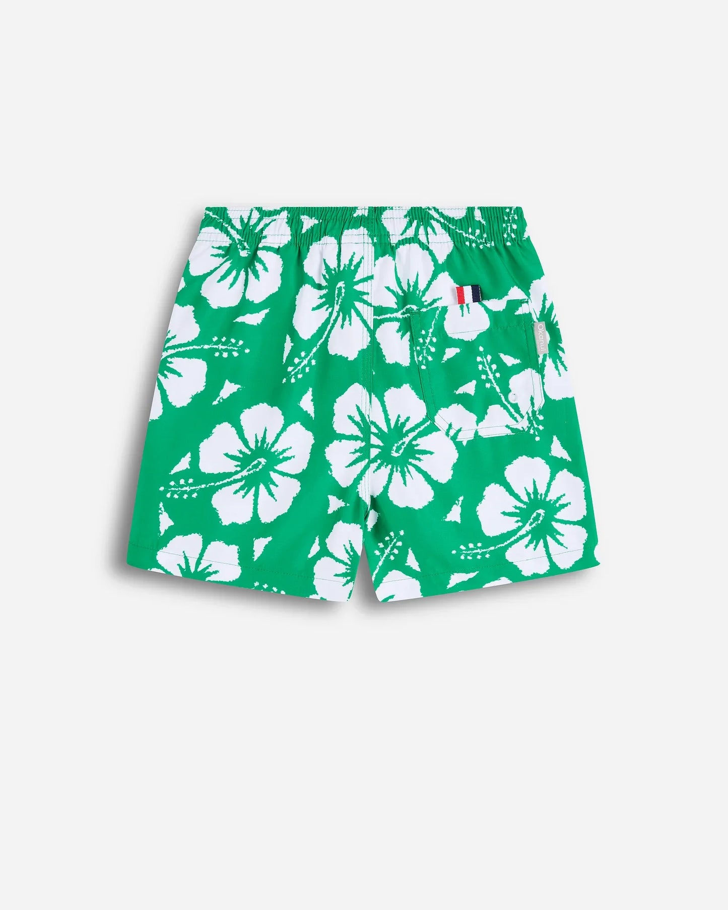 Boys Classic Swim Short - Hibiscus Emerald