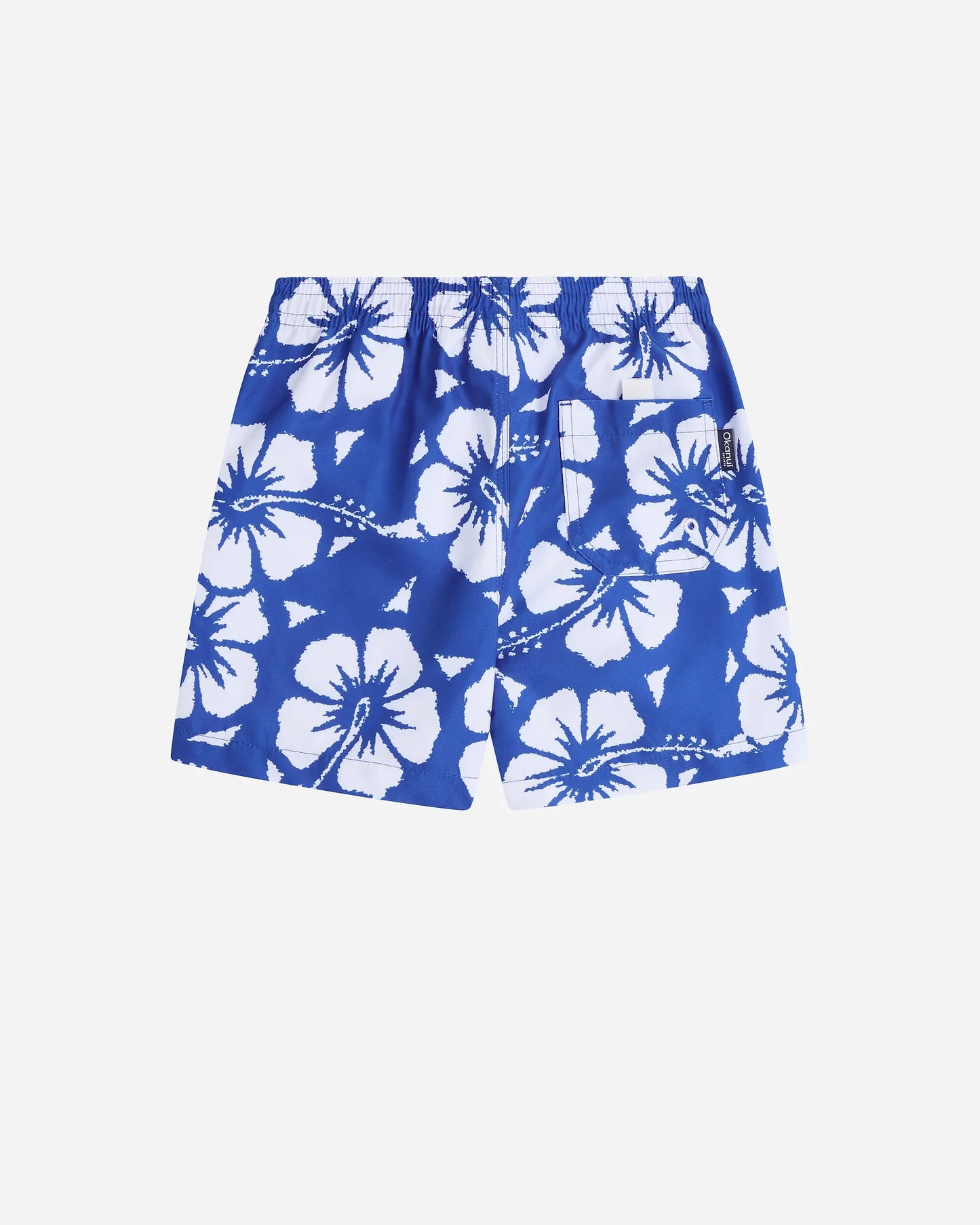Boys Classic Swim Short - Hibiscus Indigo