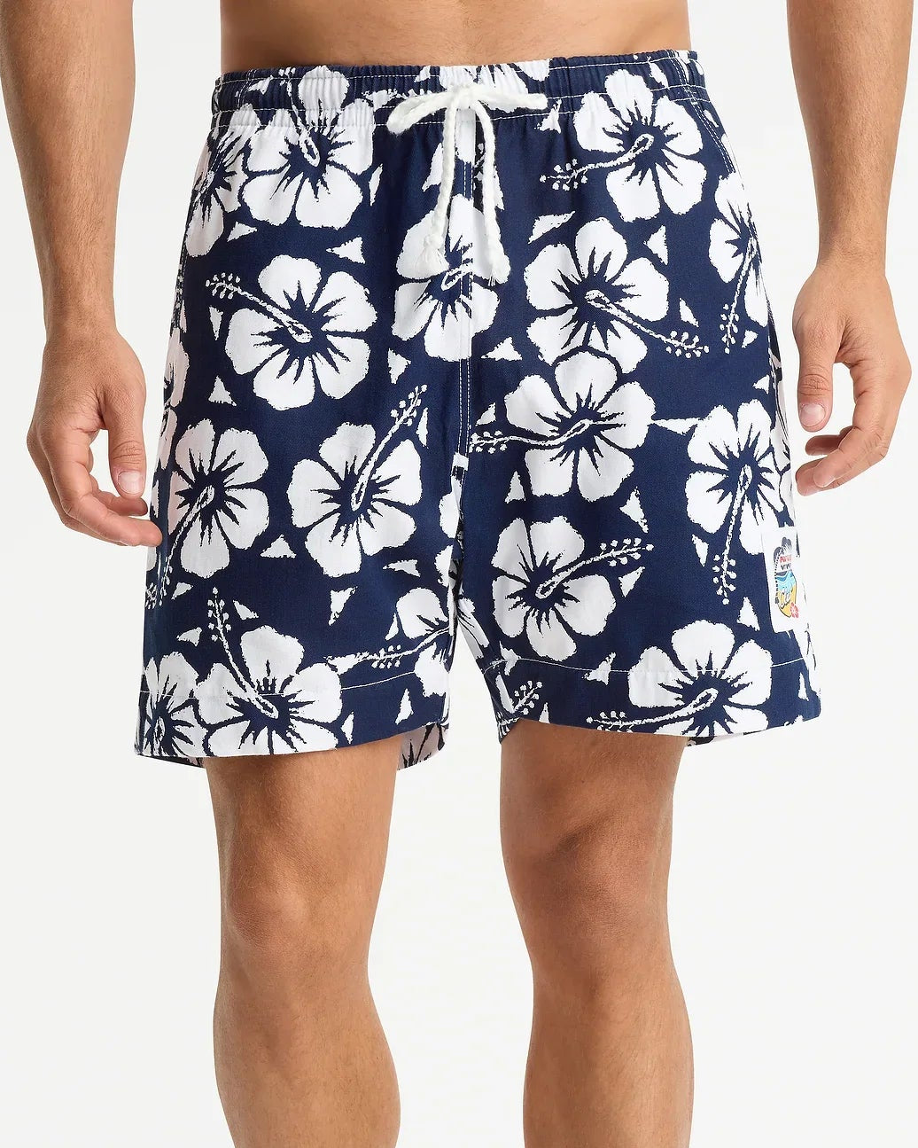 Mens Classic Short Short - Hibiscus Navy