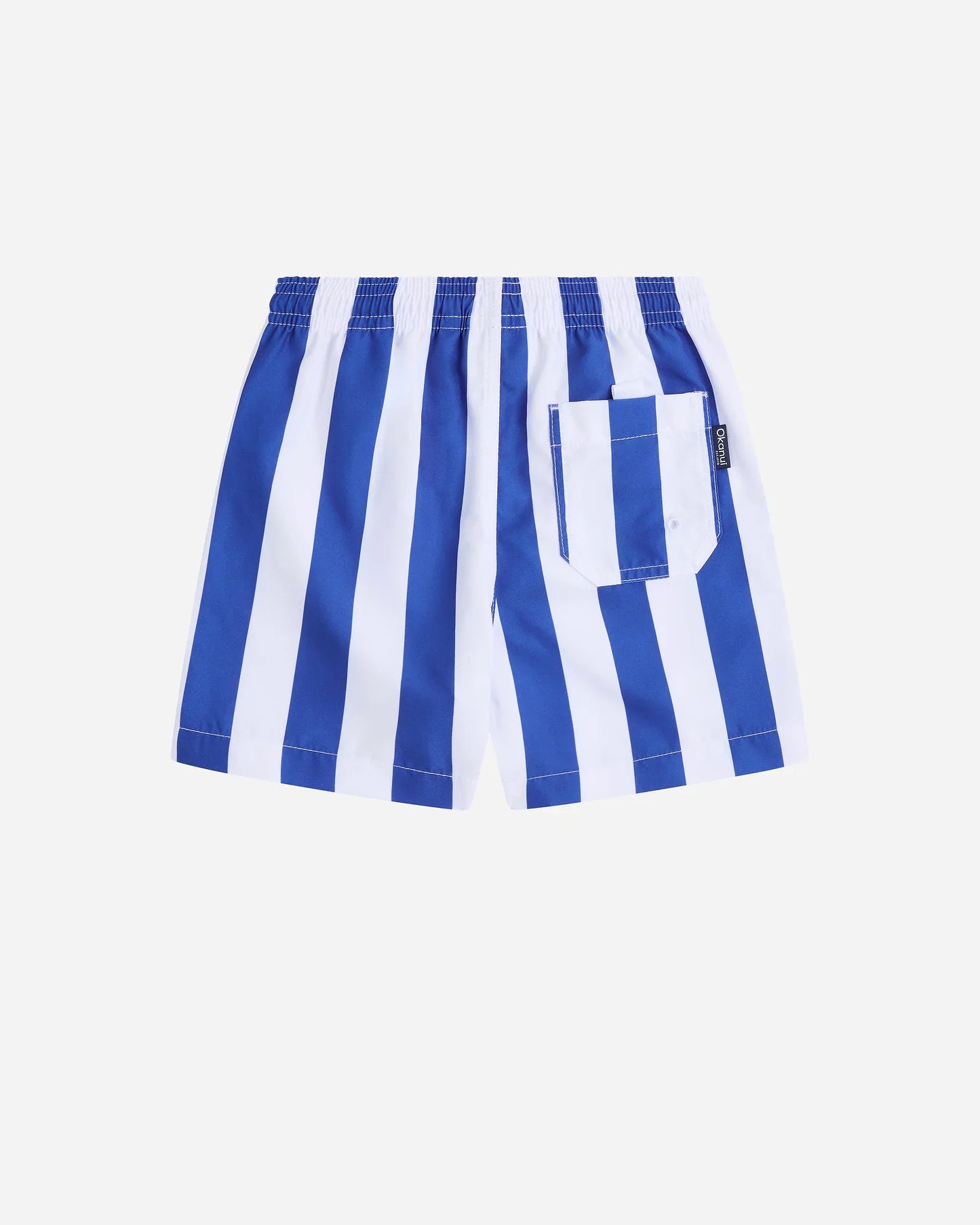 Boys Classic Stripe Swim Short - Indigo White
