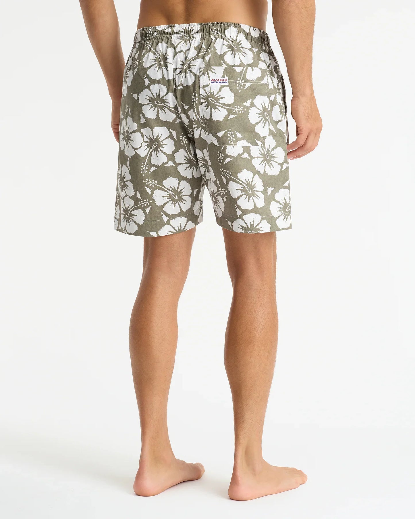 Mens Classic Short Short - Hibiscus Olive