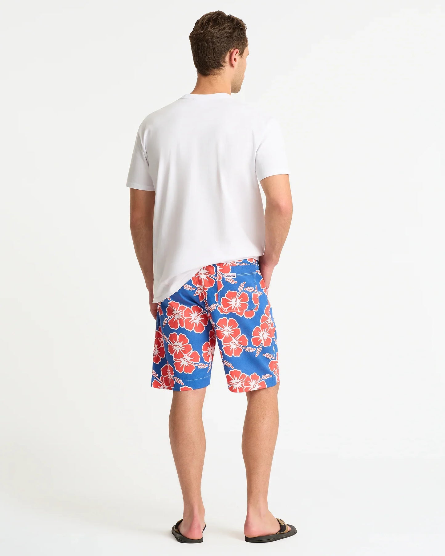 Mens Classic Short - Tri Colour Indigo Rose White