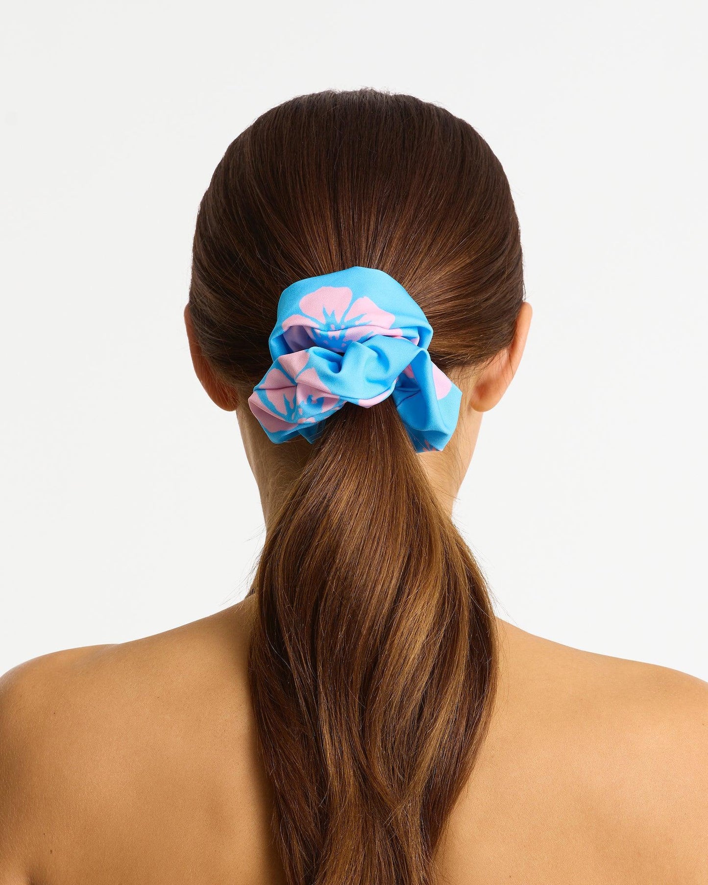 Scrunchie 2 Pack - Azure Pale Pink