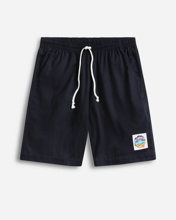 Okanui Classic Board Shorts for Men Plain Navy