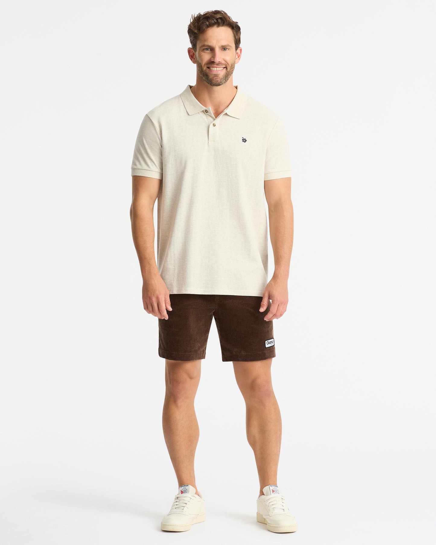 Mens - Polo Shirt - Classic - Snow Marle