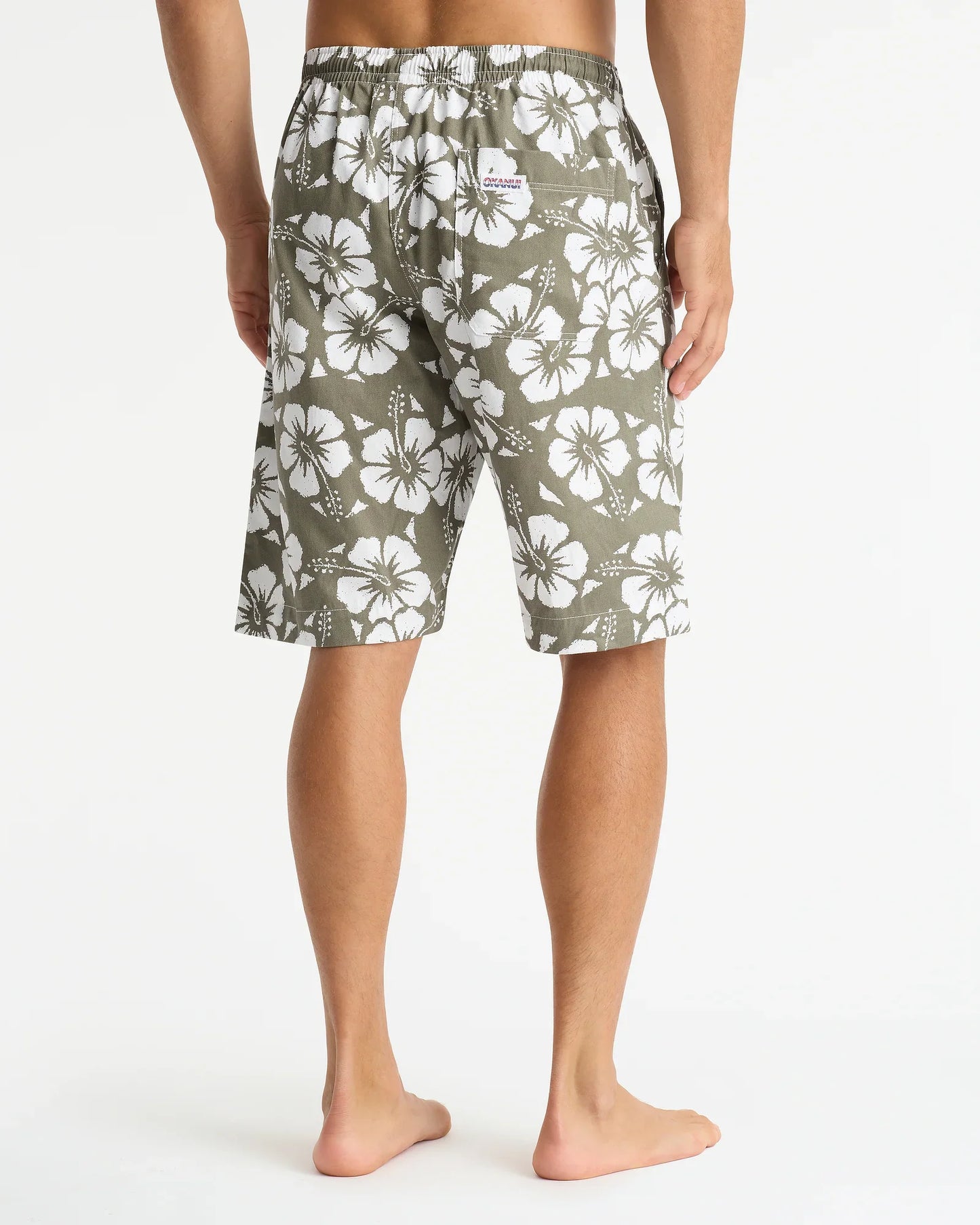 Mens Classic Short - Hibiscus Olive
