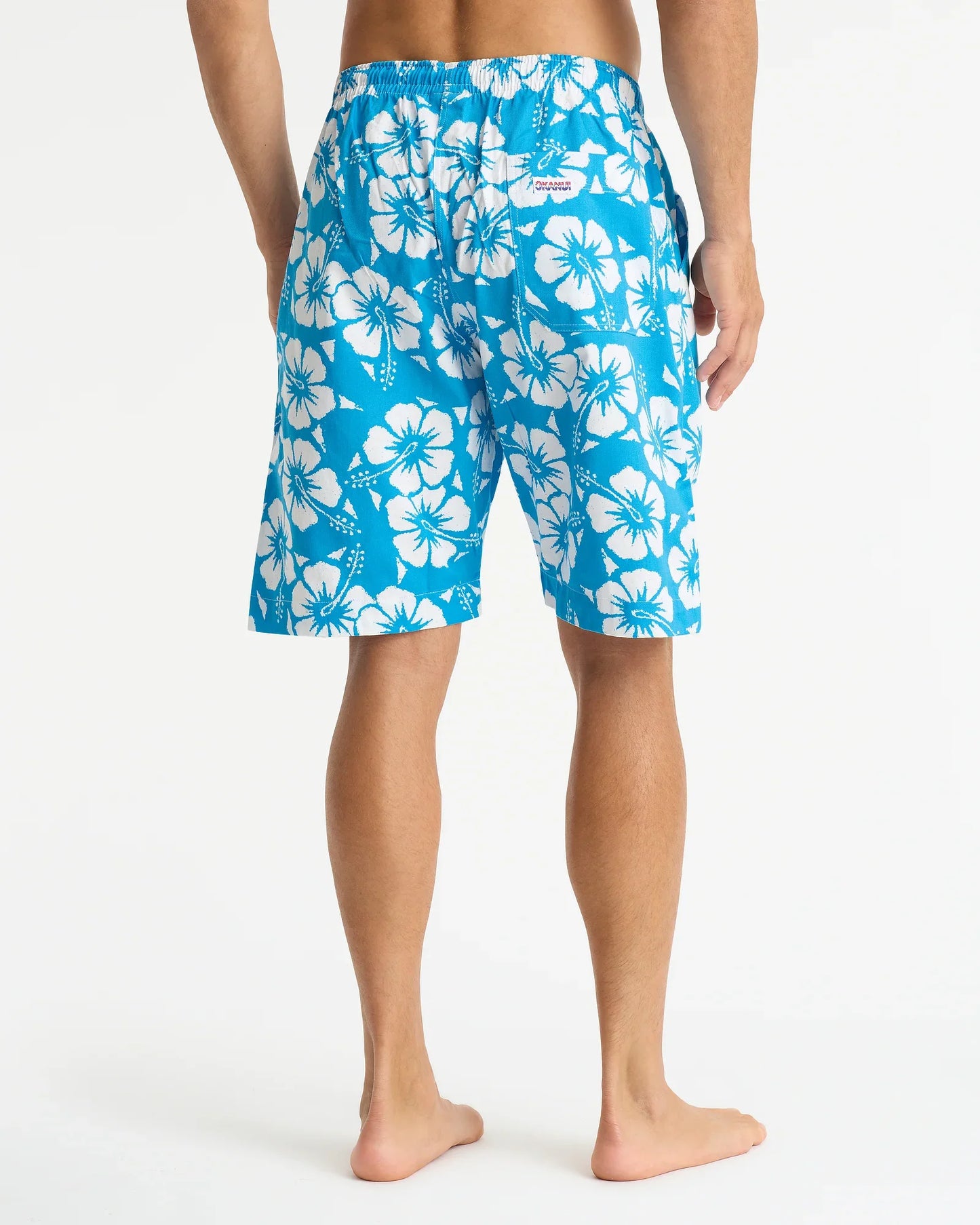Mens Classic Short - Hibiscus Sky