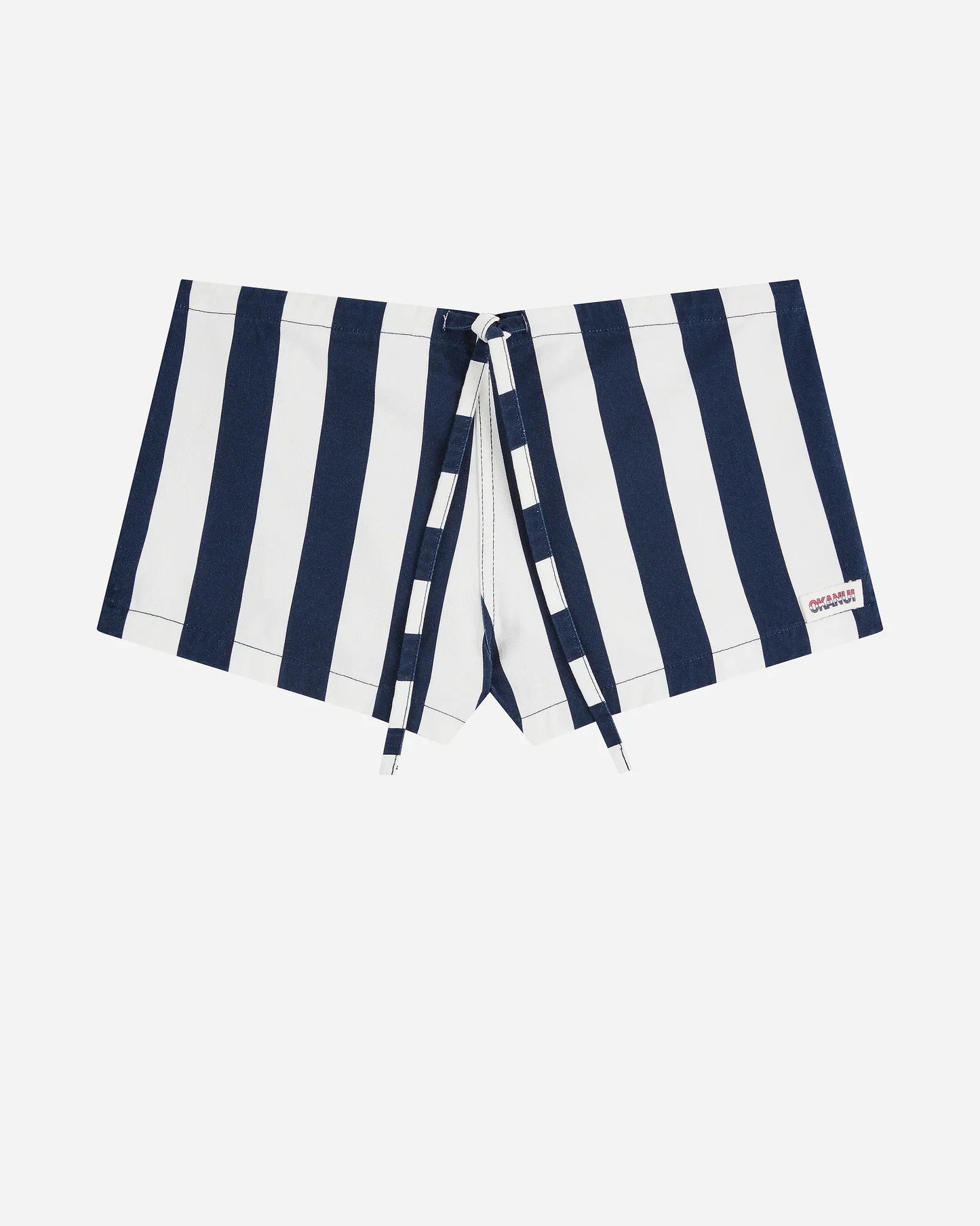 Womens Classic Stripe Mini Short - Navy White