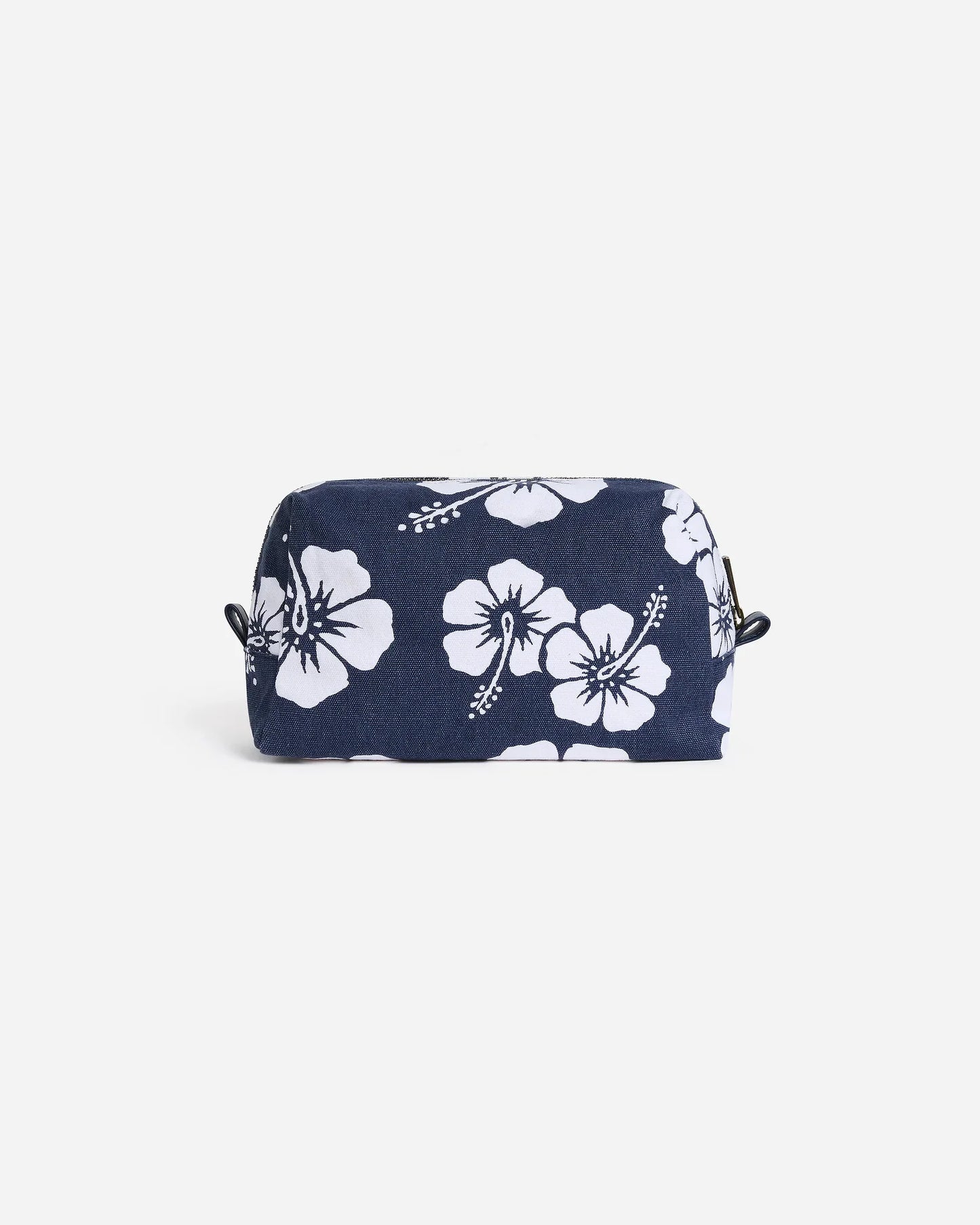 Classic Cosmetic Bag - Hibiscus Navy