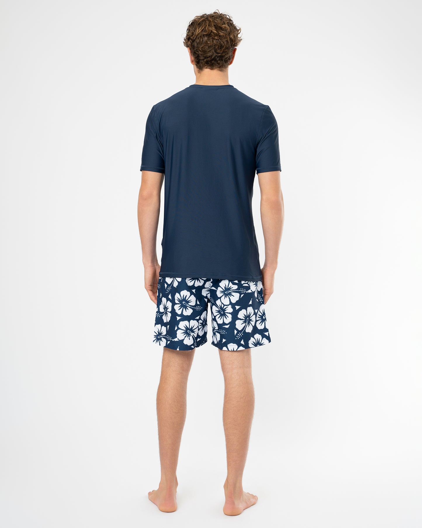 Mens Allday Rashie Short Sleeve - Navy