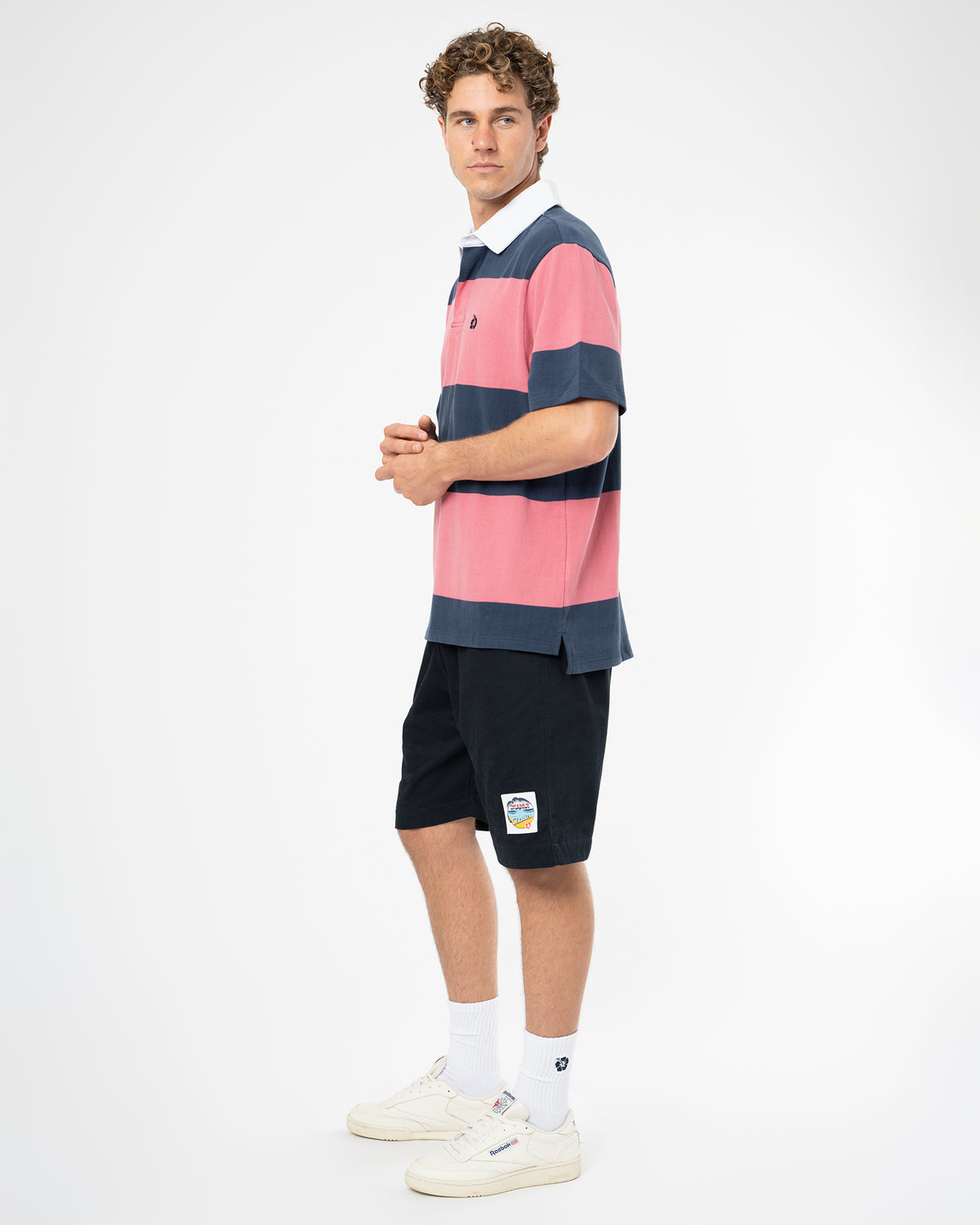 Sideline Polo - Navy Rose