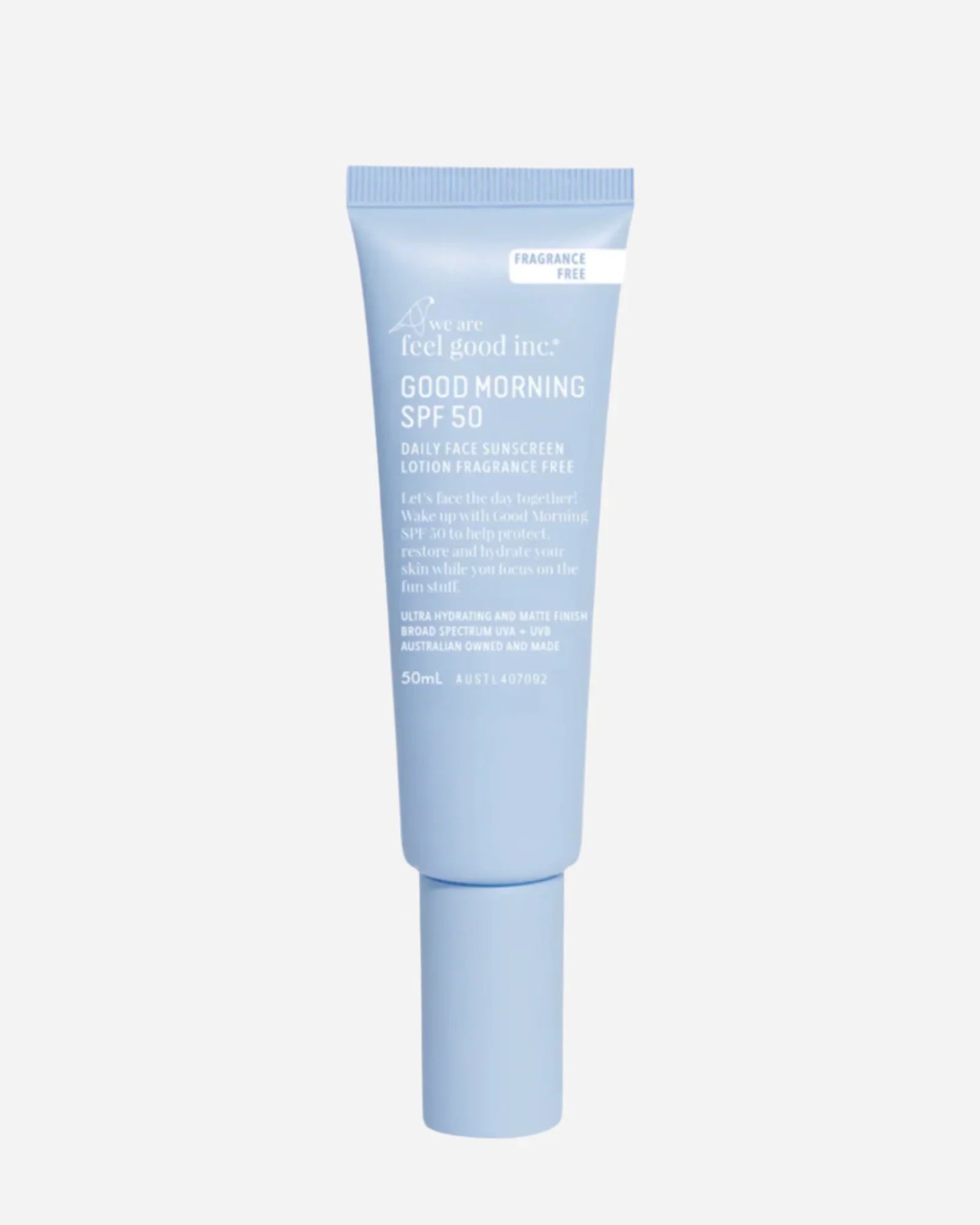 We Are Feel Good - Good Morning SPF 50 Daily Face Sunscreen, Fragrance Free, (50mL)