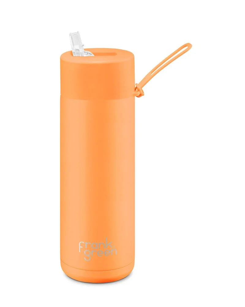 Frank Green - Drink Bottle - 20 oz - Reusable Bottle - Neon Orange