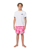 Boys - Swim Short - Hibiscus Hot Pink