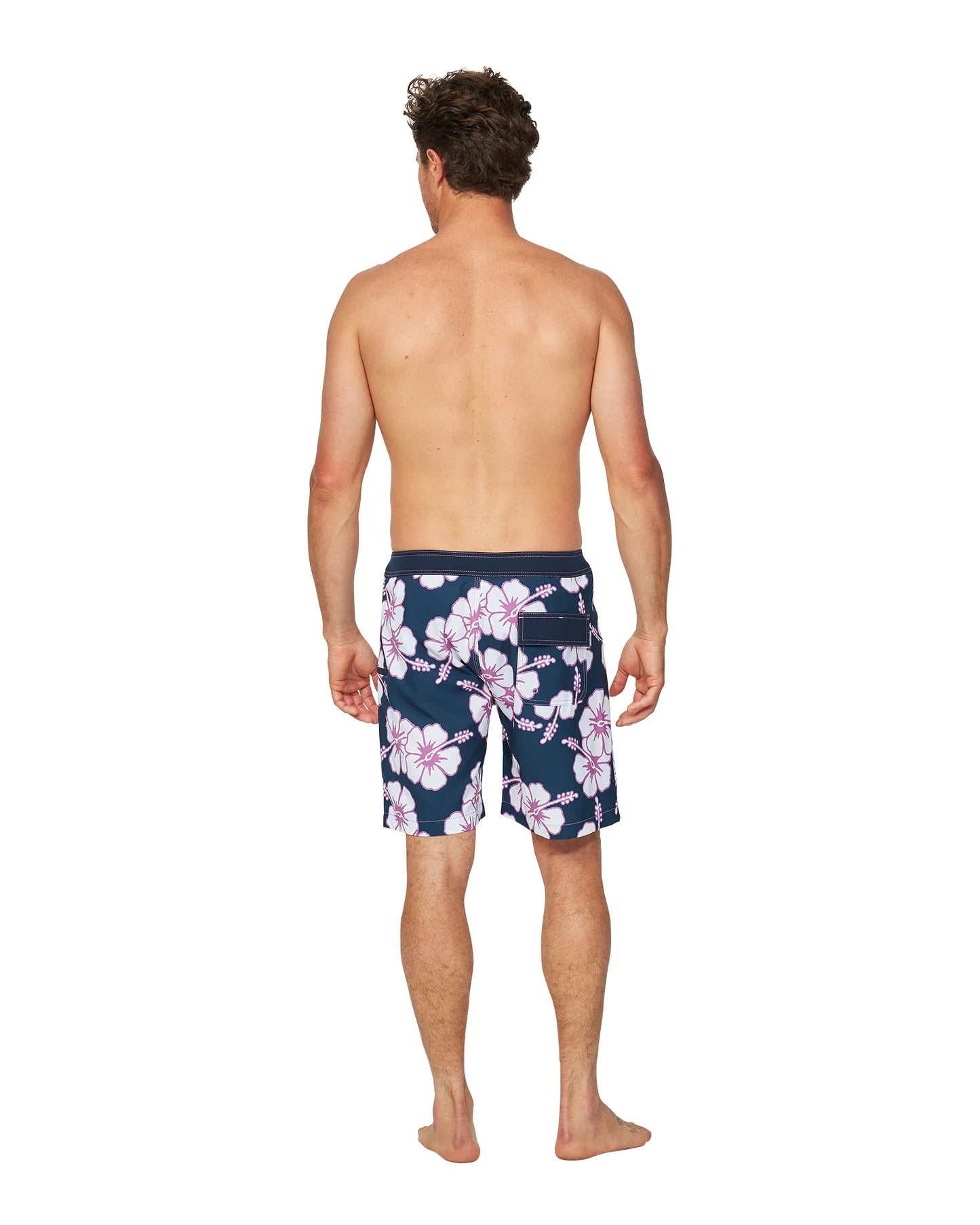 Mens - Boardrider Boardshort - Way Back When - Navy Purple