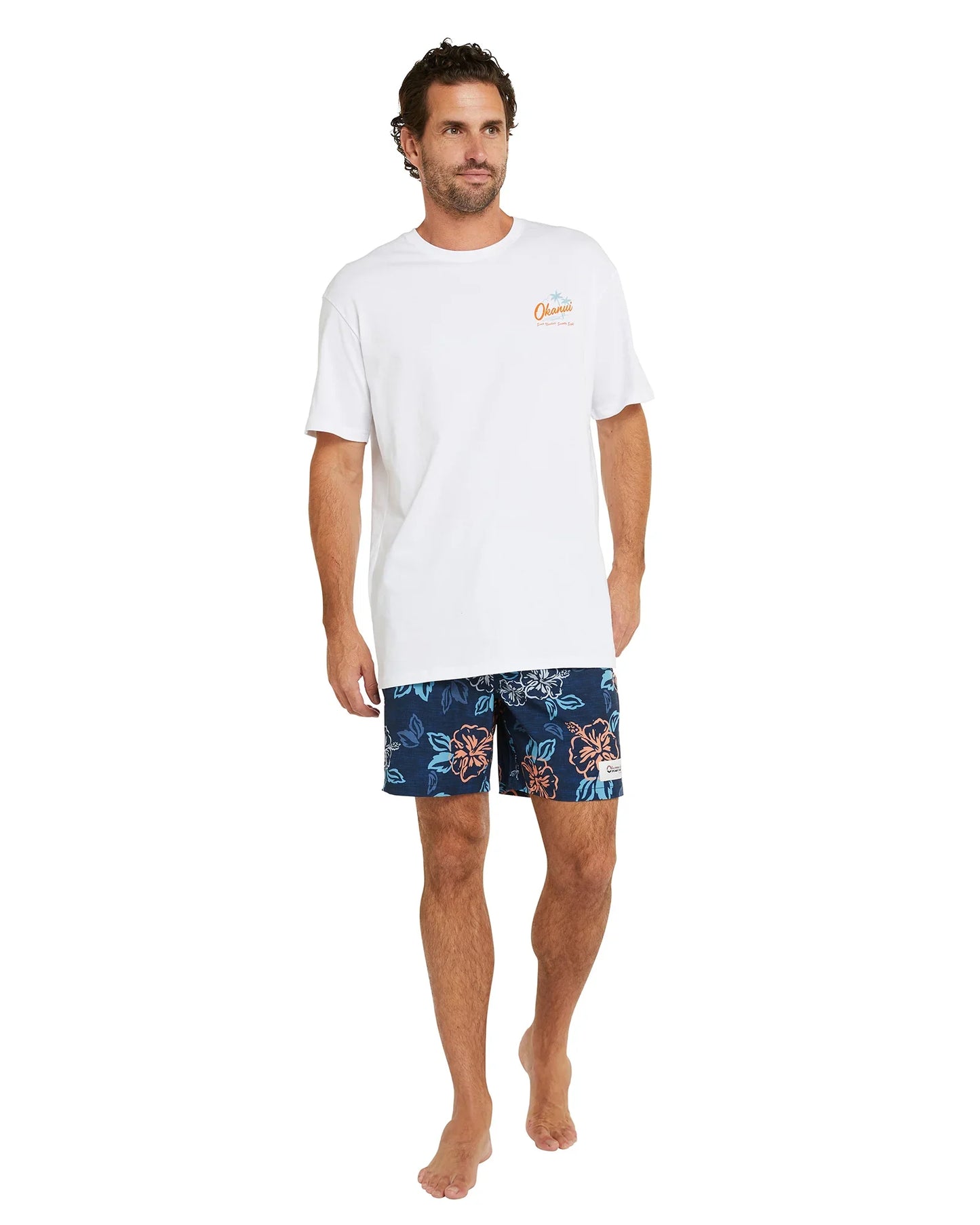 Mens - T's - Palm Drive Thru - White