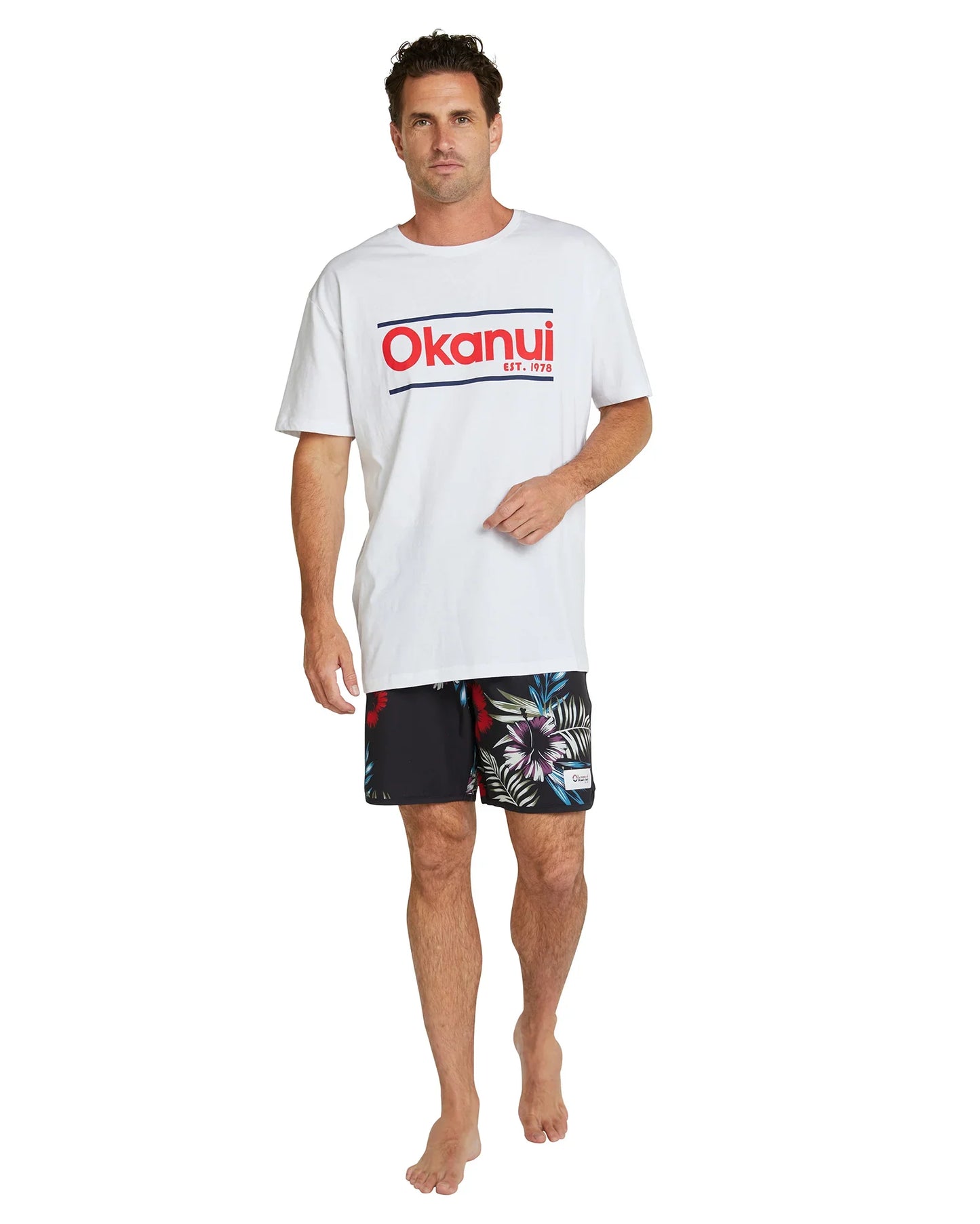 Mens - Boardrider Boardshort - Midnight Palms - Black