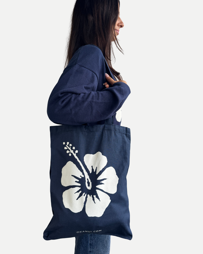 Okanui Calico Bag - Navy
